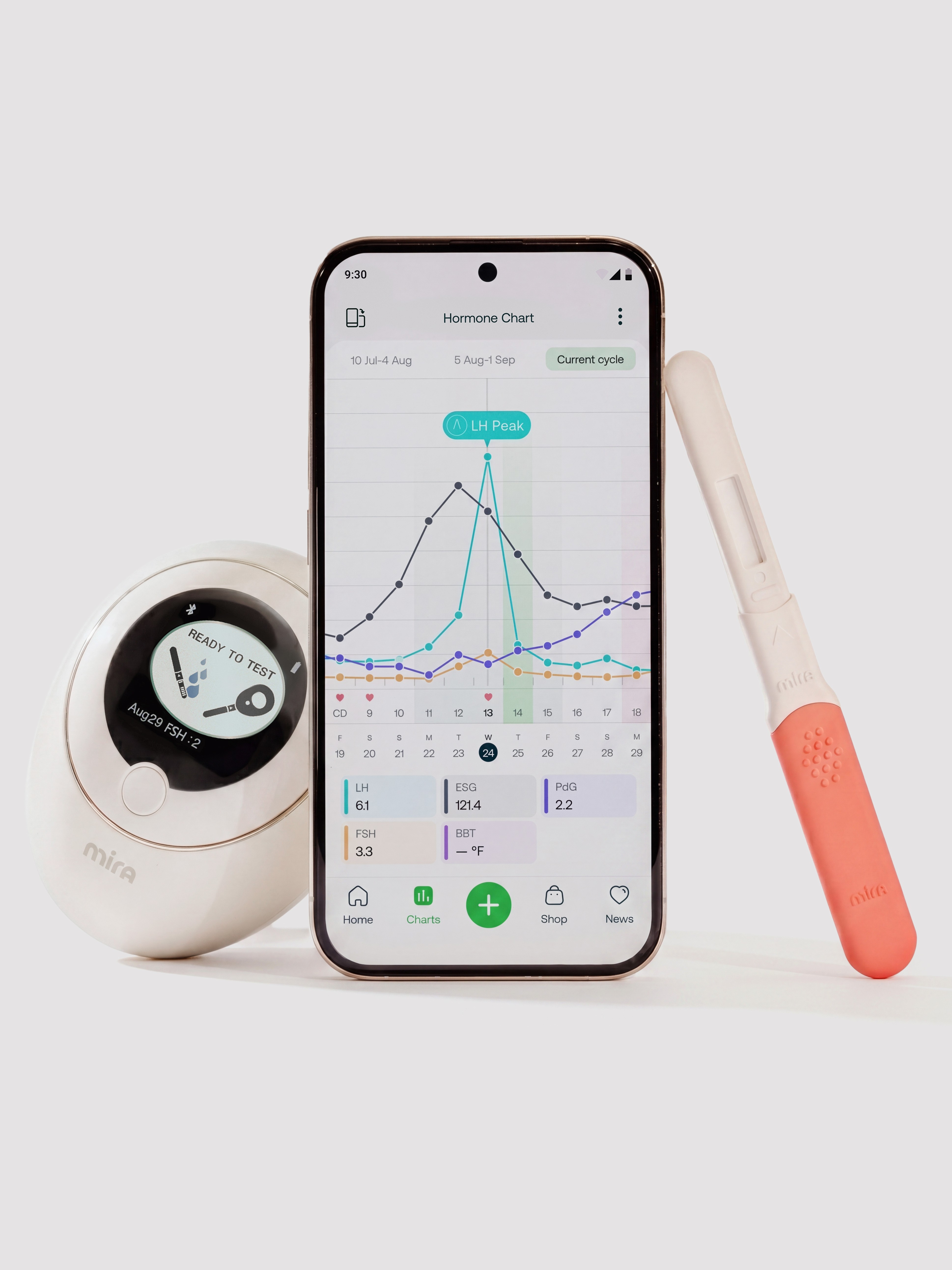 Mira Ultra4 Hormone Monitor Kit, White, hi-res