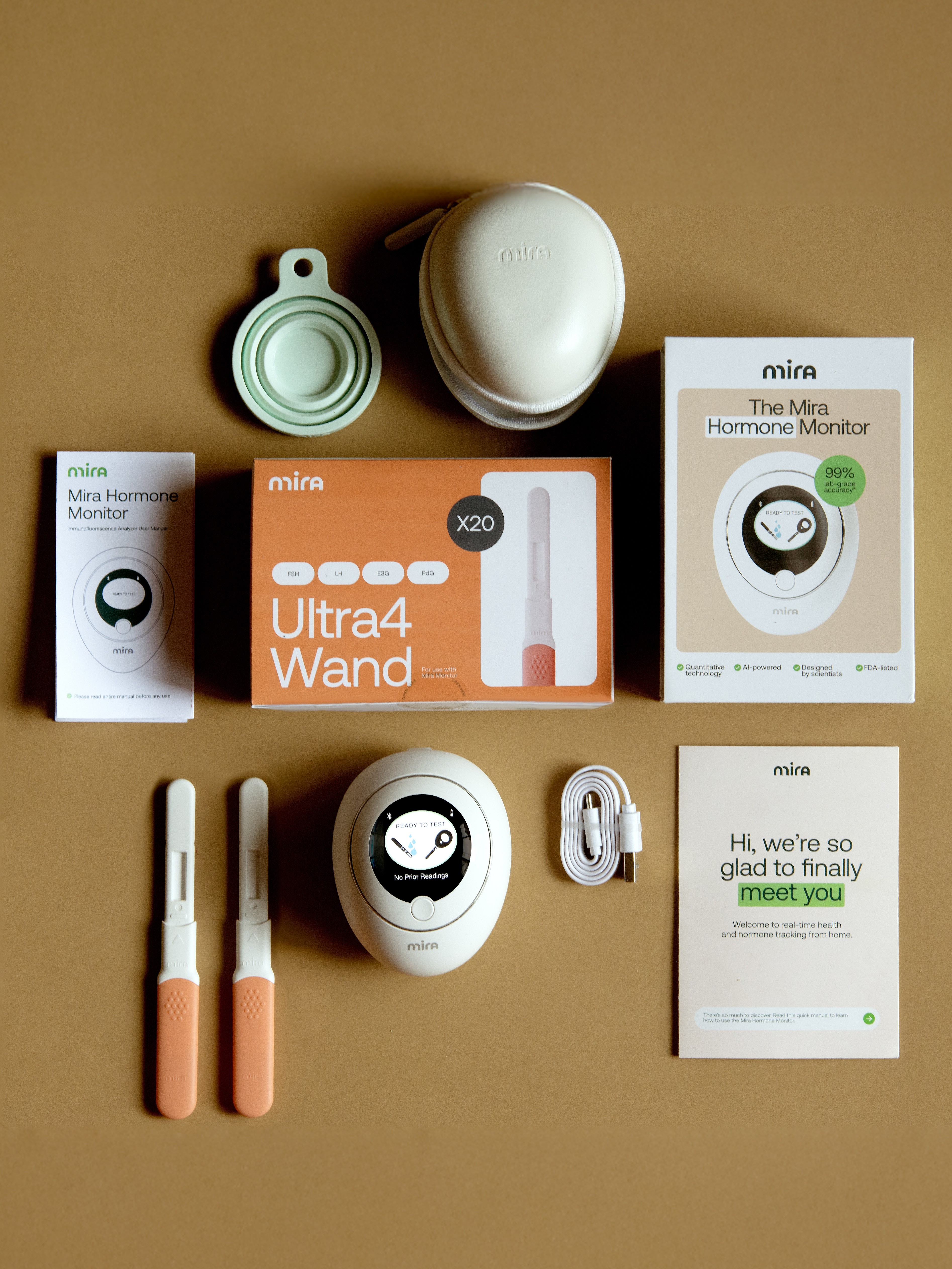 Mira Ultra4 Hormone Monitor Kit, White, hi-res