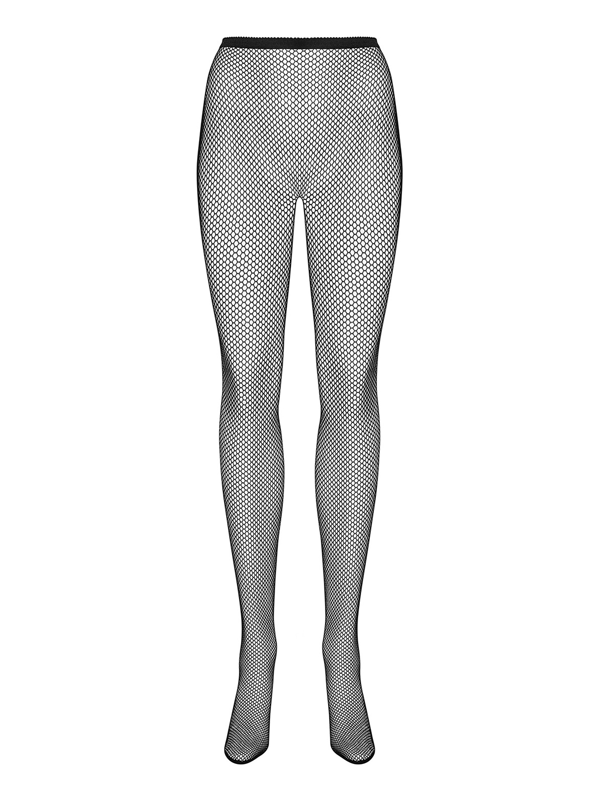 Obsessive Black Open Back Tights, Black, hi-res