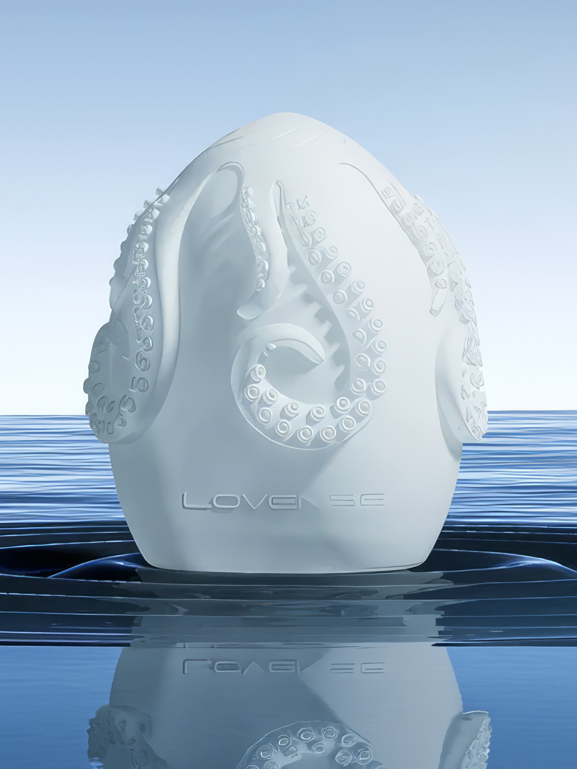 Lovense Kraken Textured Egg Male Masturbator 6 Pack, White, hi-res