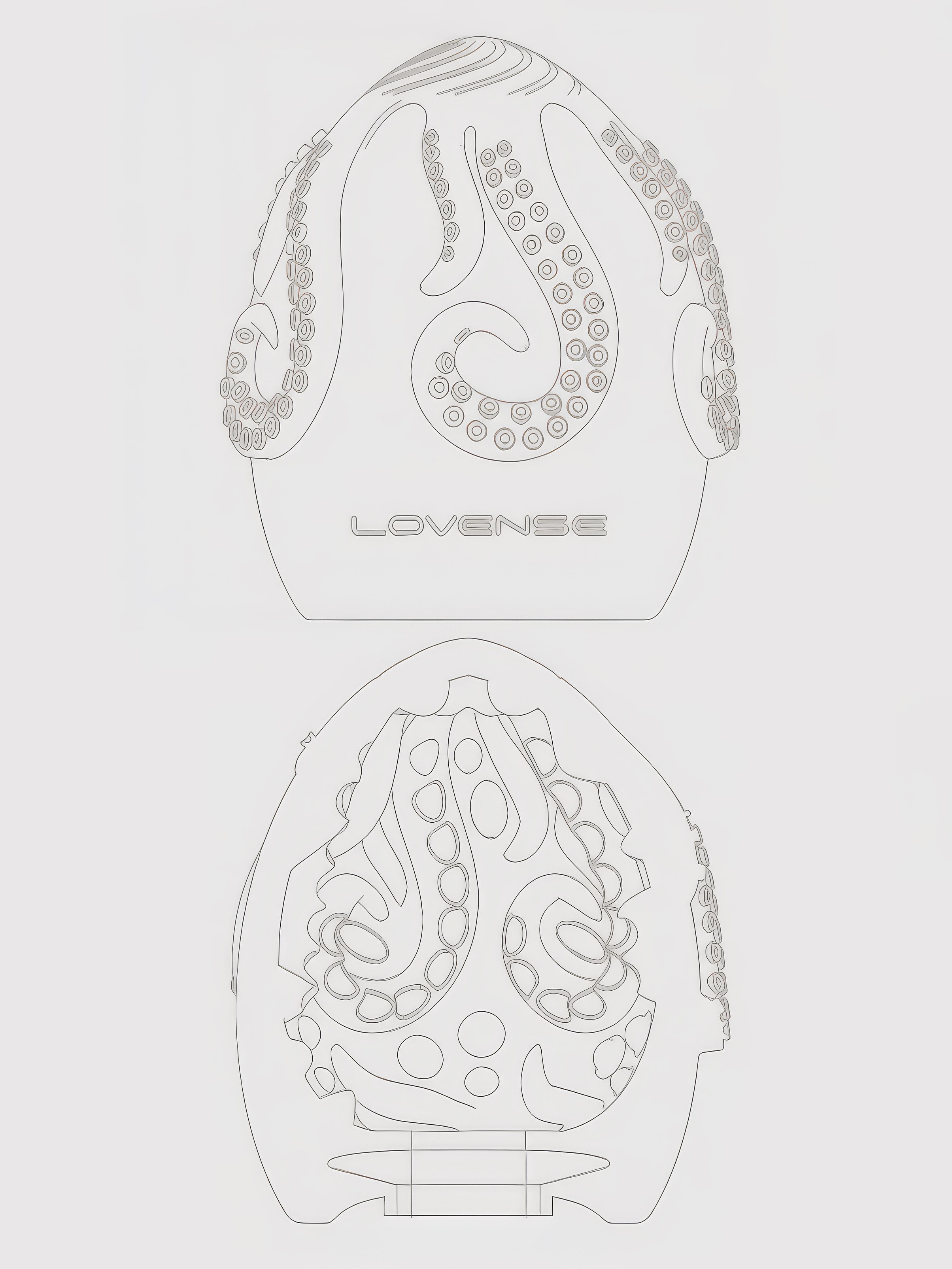 Lovense Kraken Textured Egg Male Masturbator 6 Pack, White, hi-res