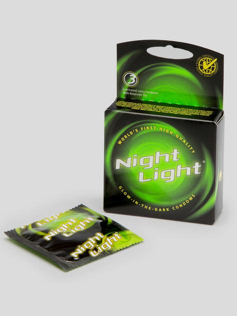 Love Light Glow In The Dark Latex Condoms (3 Count), , hi-res