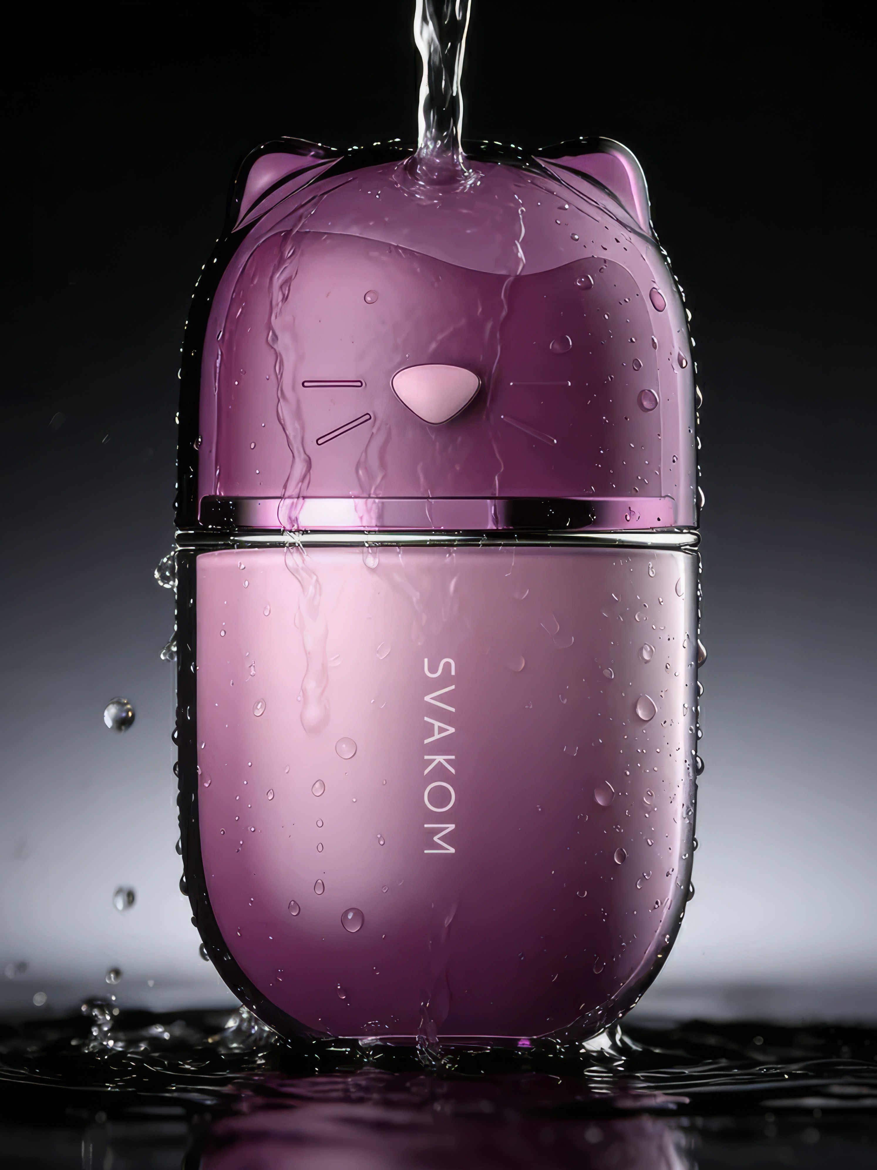 Svakom Hello Kitty App Controlled Licking Clitoral Stimulator with Suction, Purple, hi-res