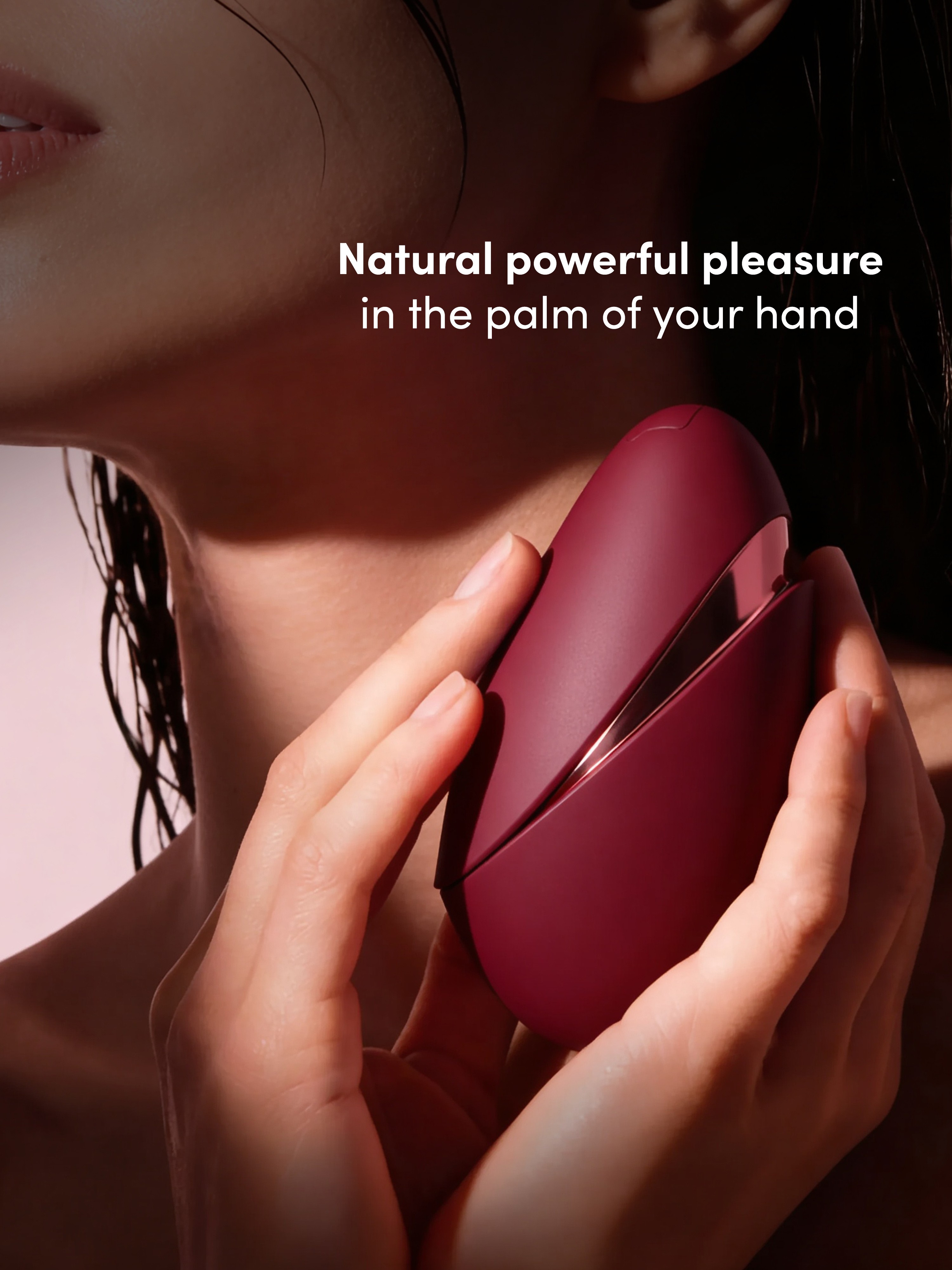 Womanizer Next Liberty Bordeaux Clitoral Suction Stimulator, Red, hi-res