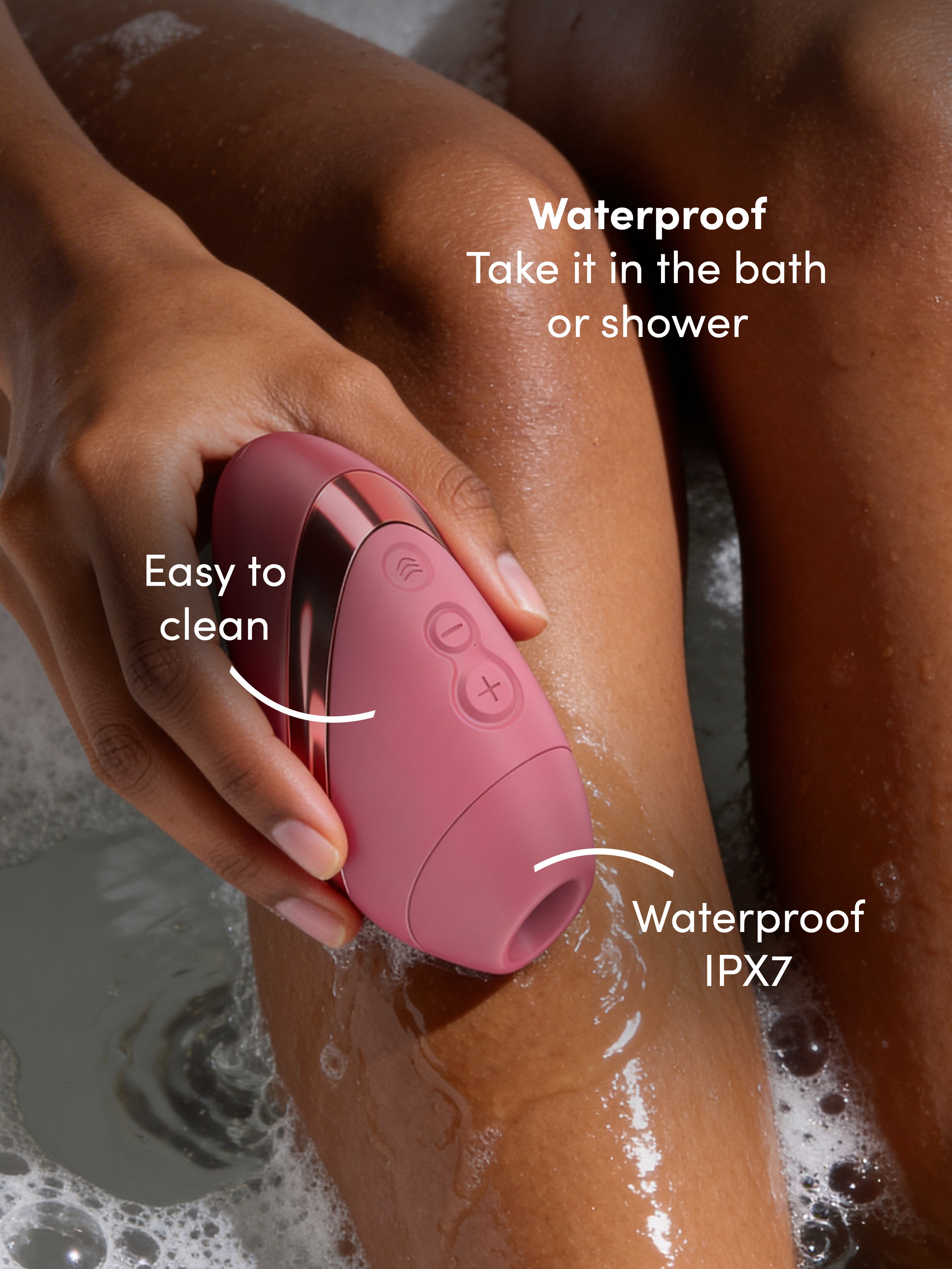 Womanizer Next Liberty Bordeaux Clitoral Suction Stimulator, Red, hi-res