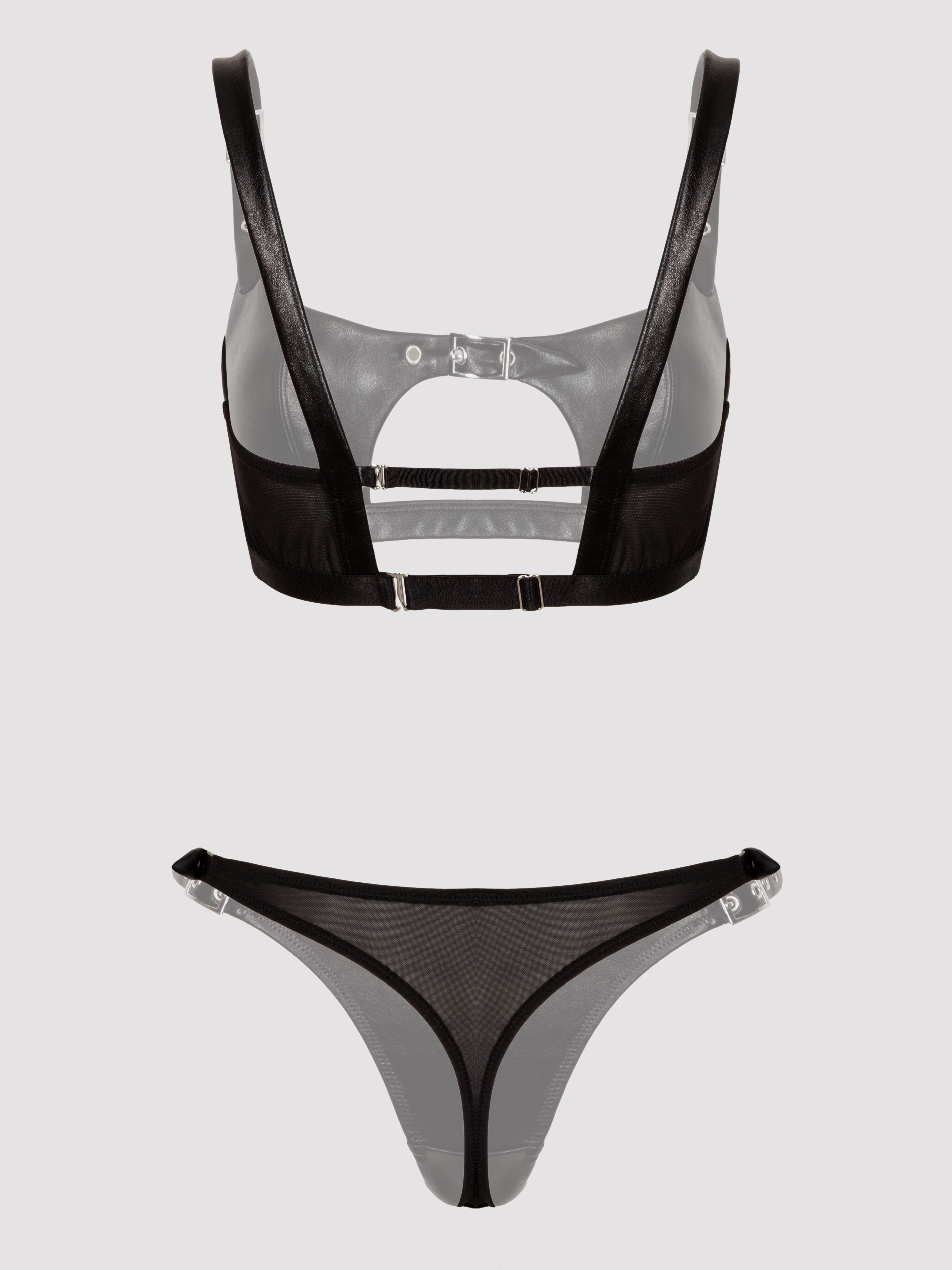 Lovehoney Endless Devotion Bra Set, Black, hi-res