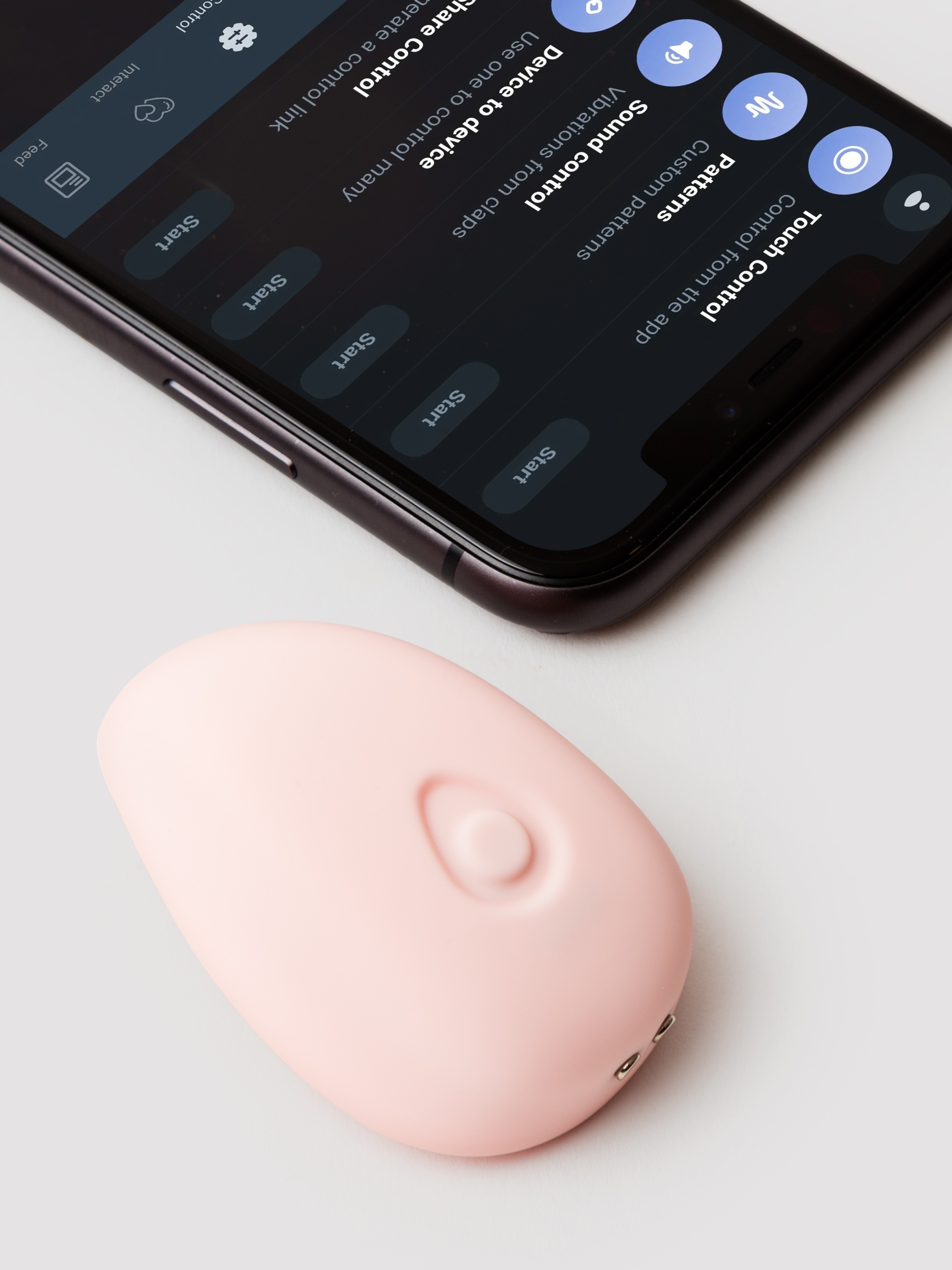 Kiiroo Luxus App Controlled Couples Sync Vibrator and Cock Ring Set, Pink, hi-res