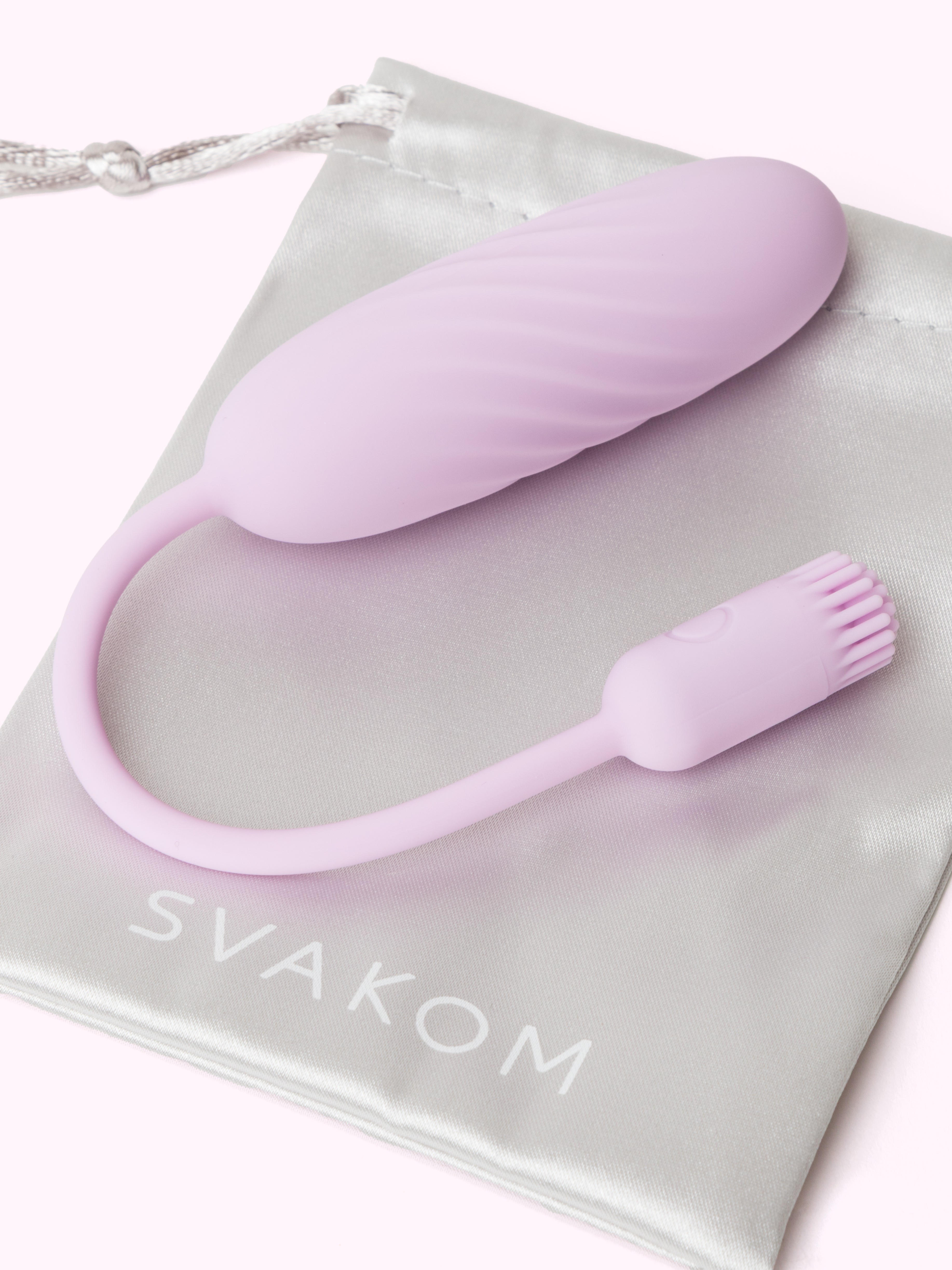 Svakom Plume App Controlled Flexible Brush Tail Bullet Egg Vibrator, Purple, hi-res
