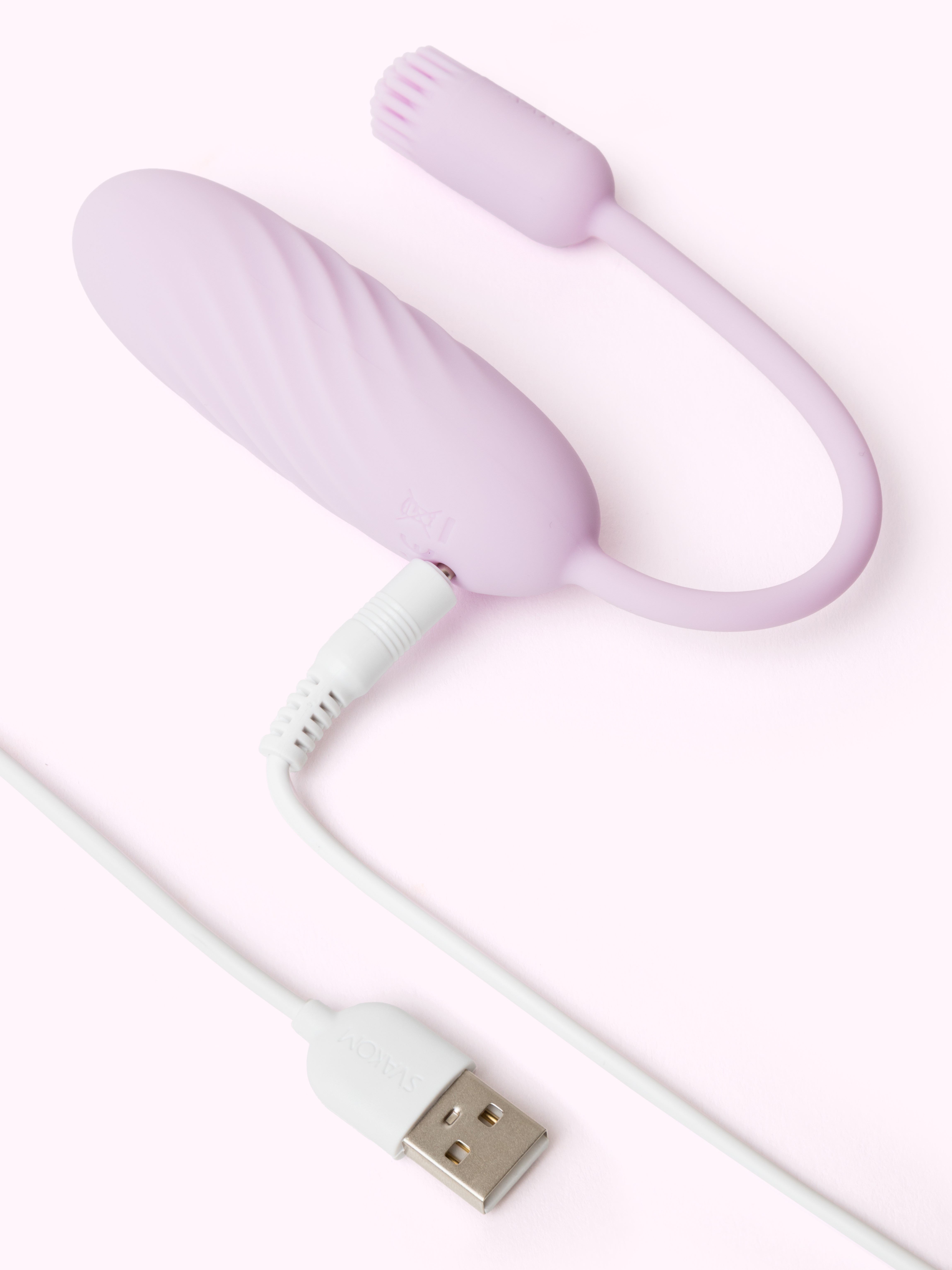 Svakom Plume App Controlled Flexible Brush Tail Bullet Egg Vibrator, Purple, hi-res