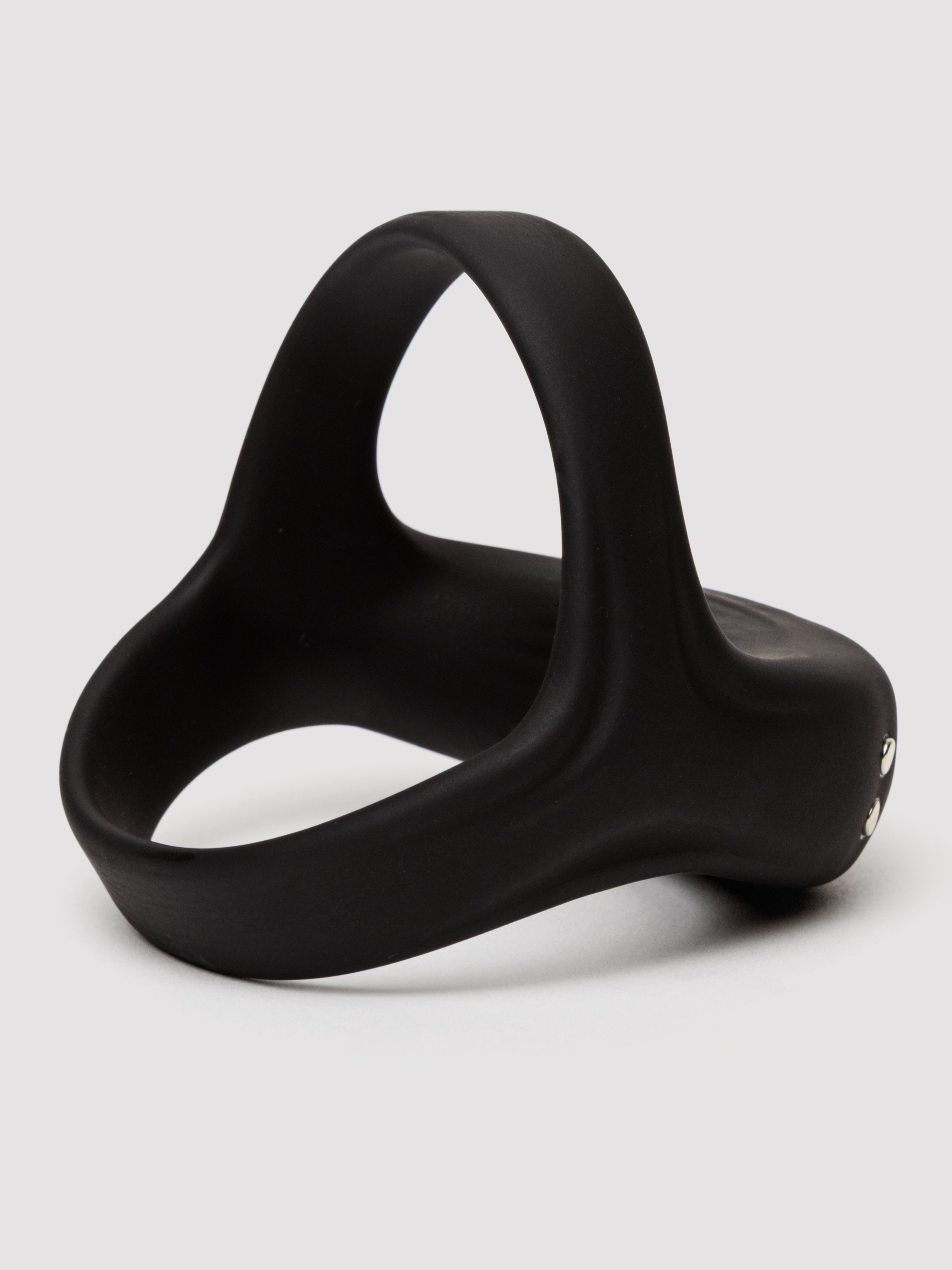 Emperor Silicone Vibrating Rechargeable Ball Sling, Black, hi-res