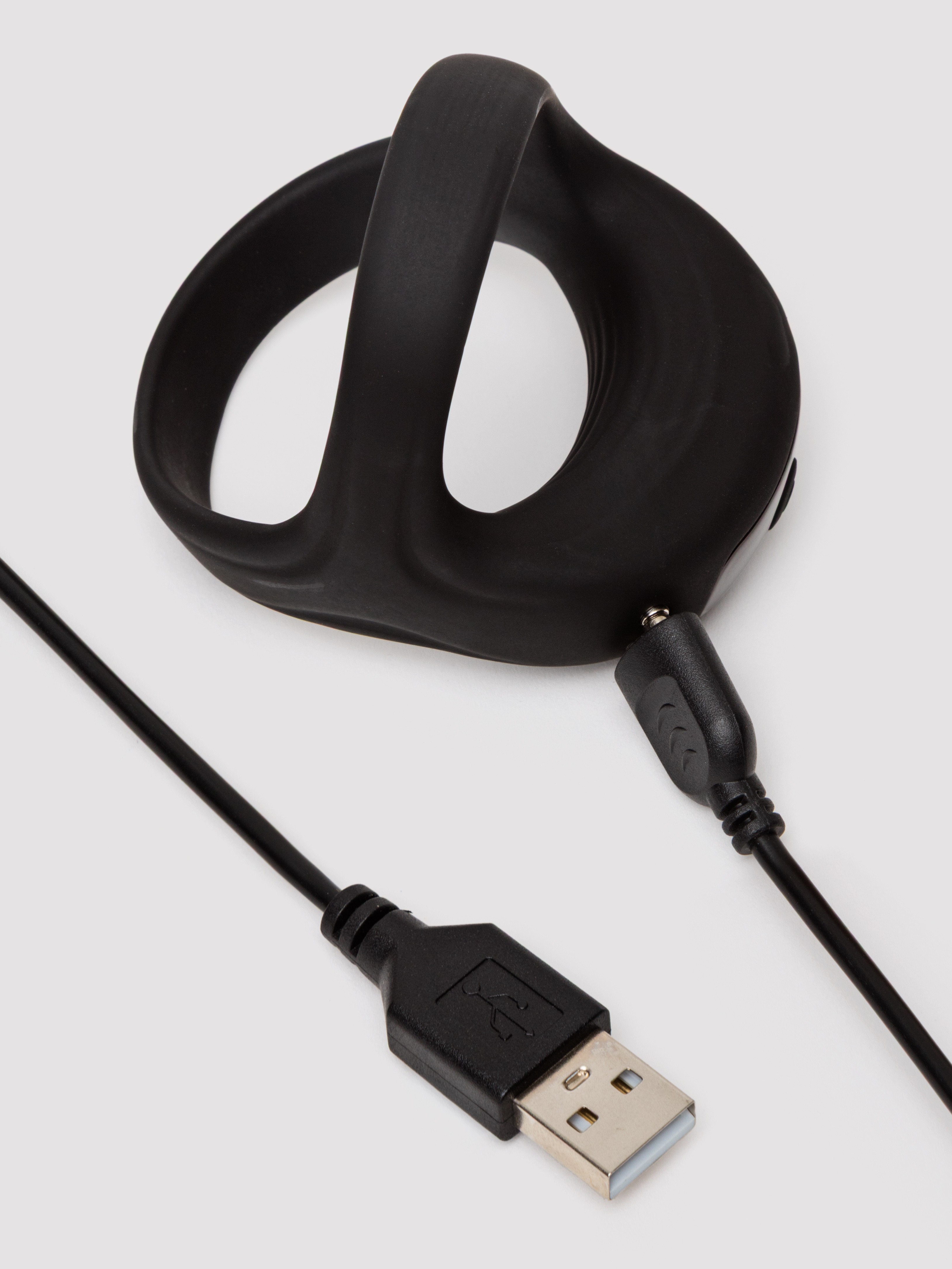 Emperor Silicone Vibrating Rechargeable Ball Sling, Black, hi-res