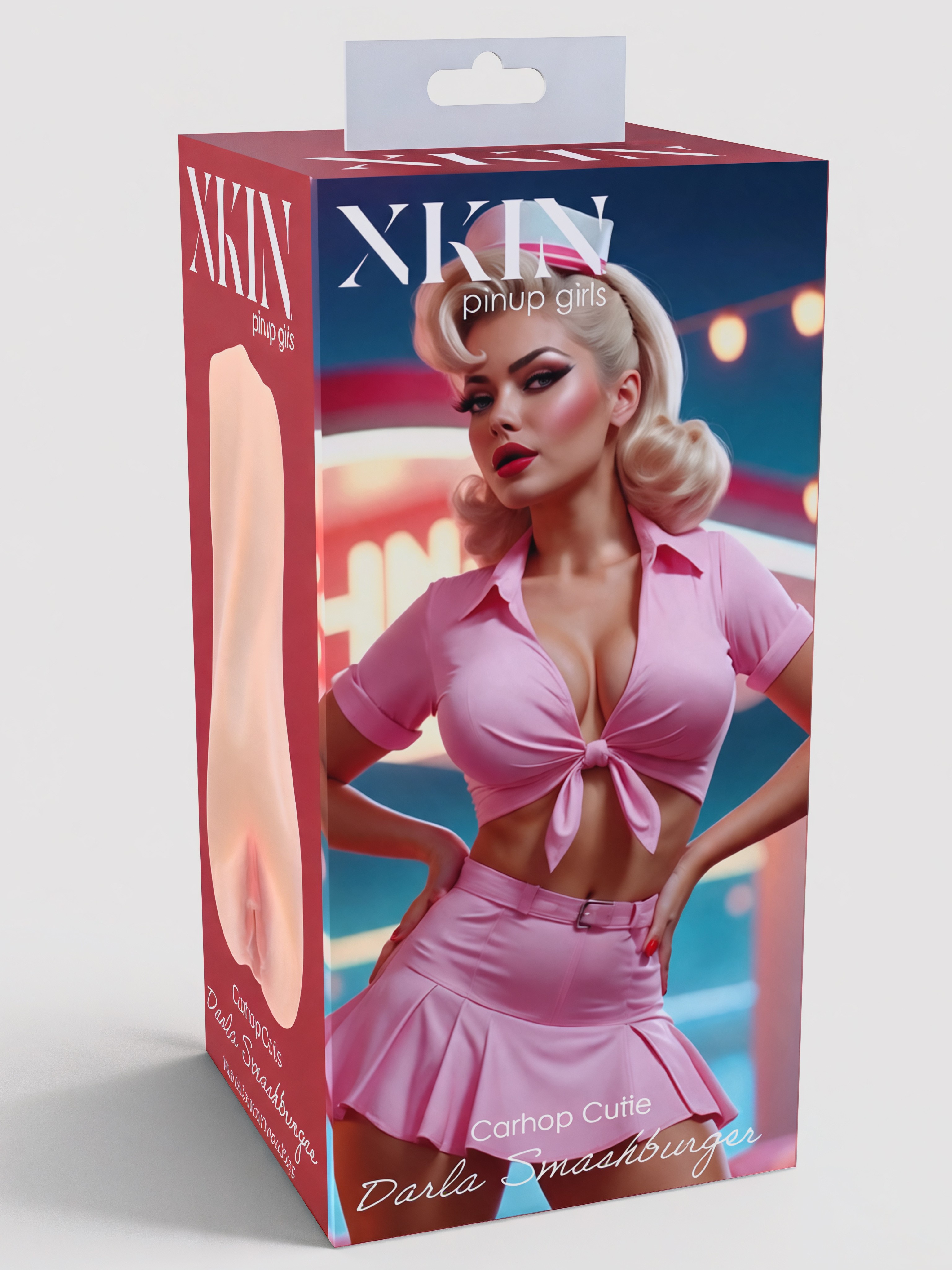 XKIN Pinup Girl Darla A.R. Experience Male Stroker, Flesh Pink, hi-res