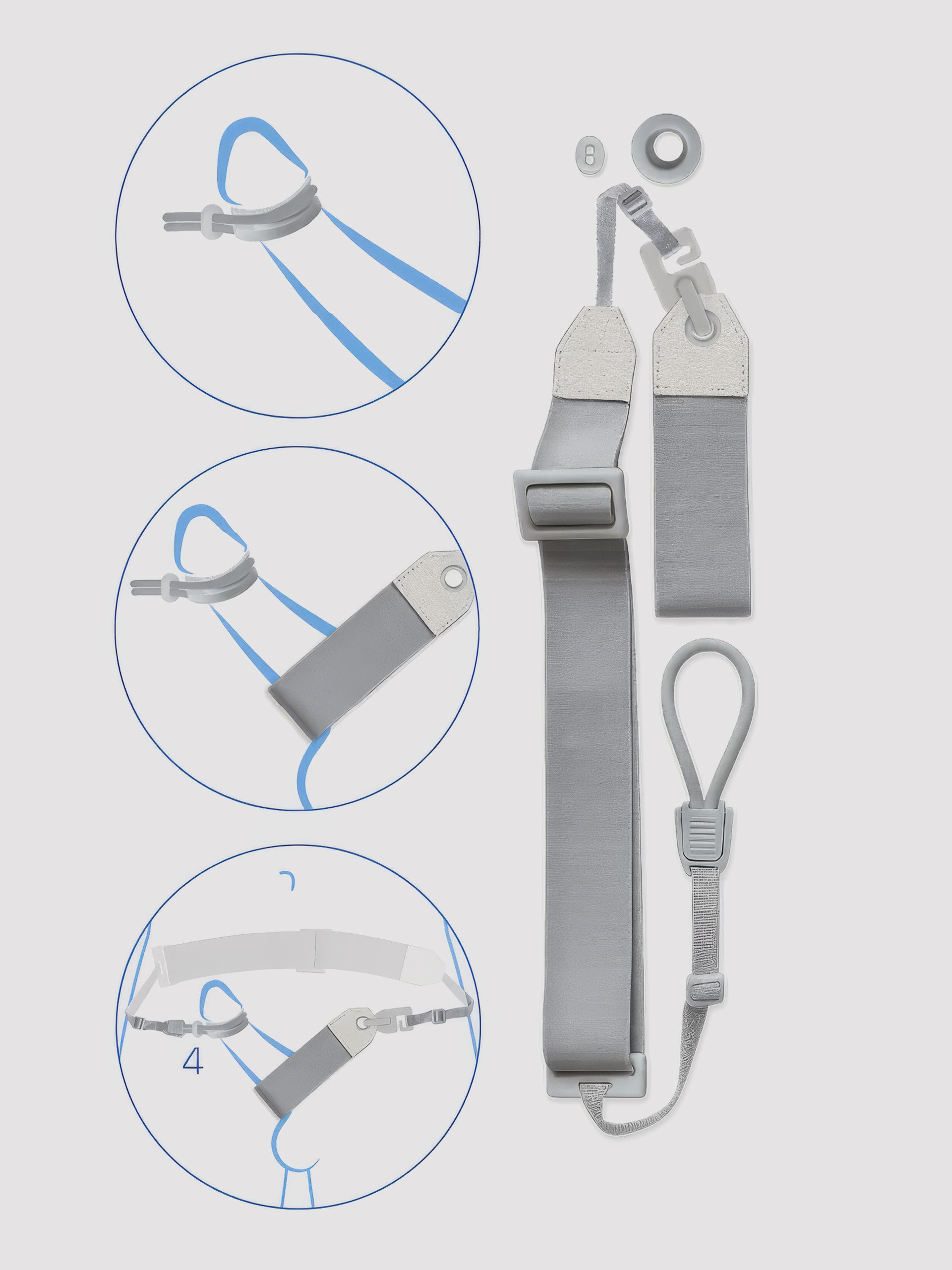LUI Maxtender Penis Extending Medium Device, Grey, hi-res