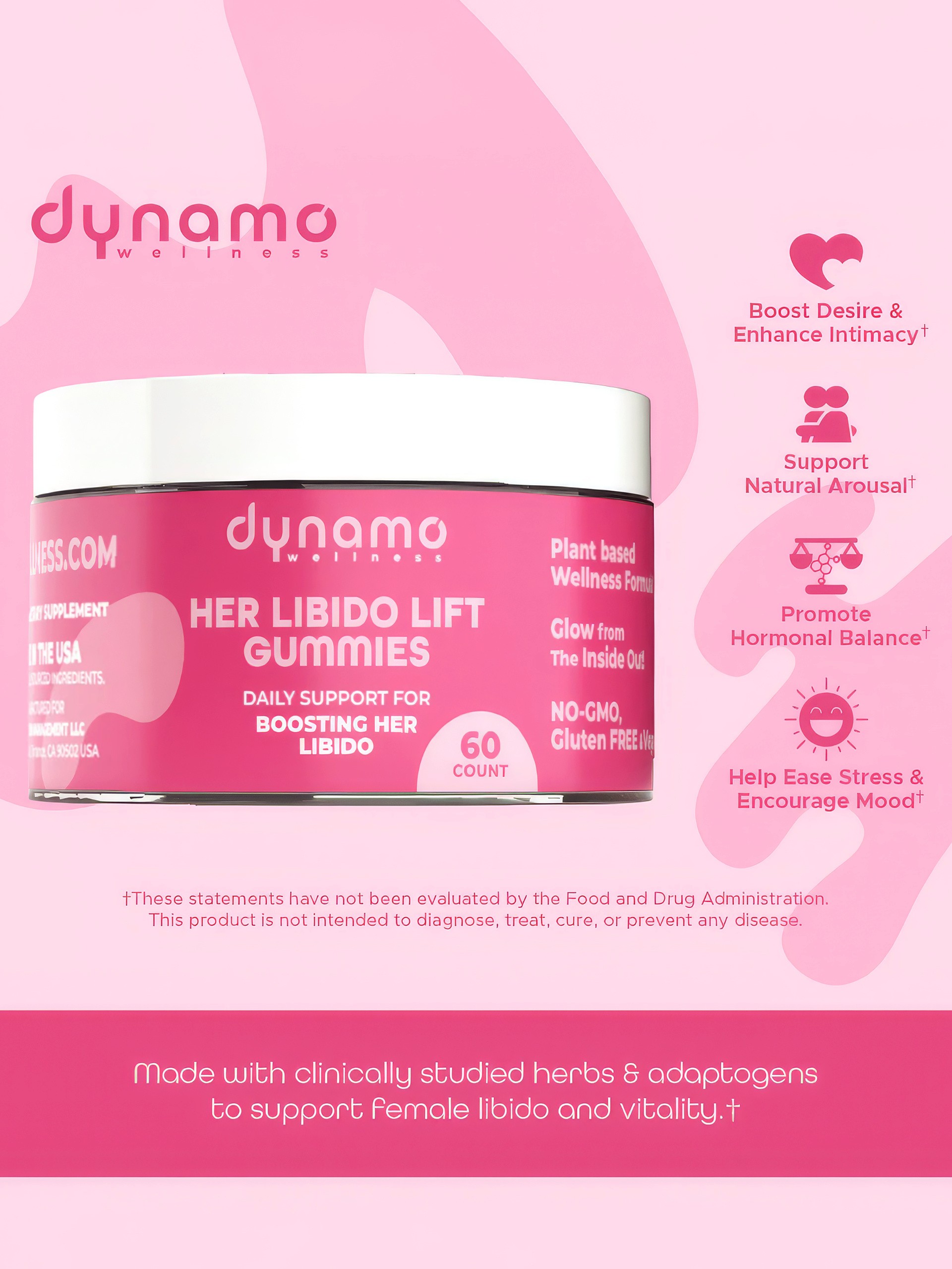 Screaming O Dynamo Wellness Her Libido Lift Gummies, , hi-res