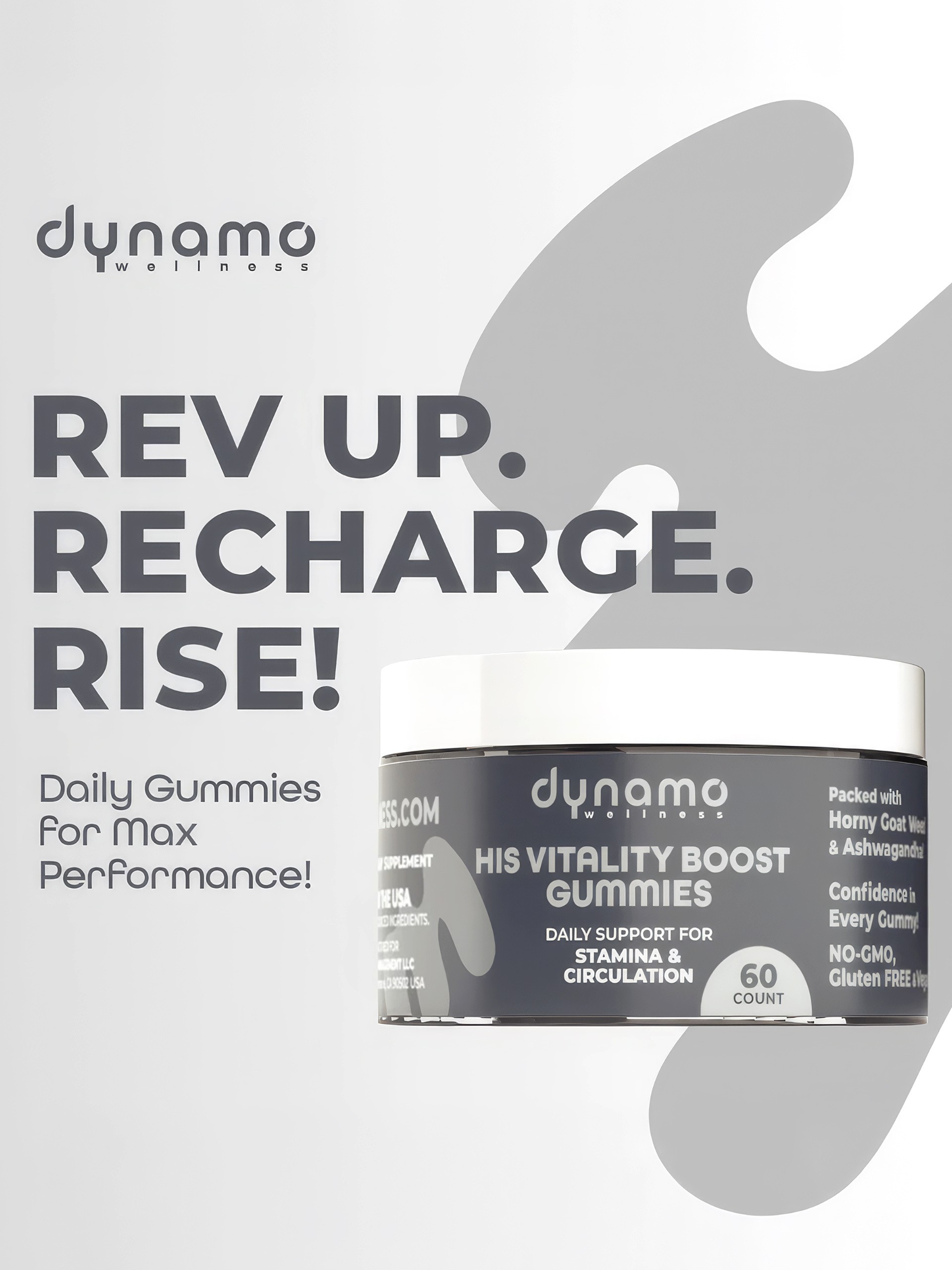 Screaming O Dynamo Wellness His Vitality Boost Gummies, , hi-res