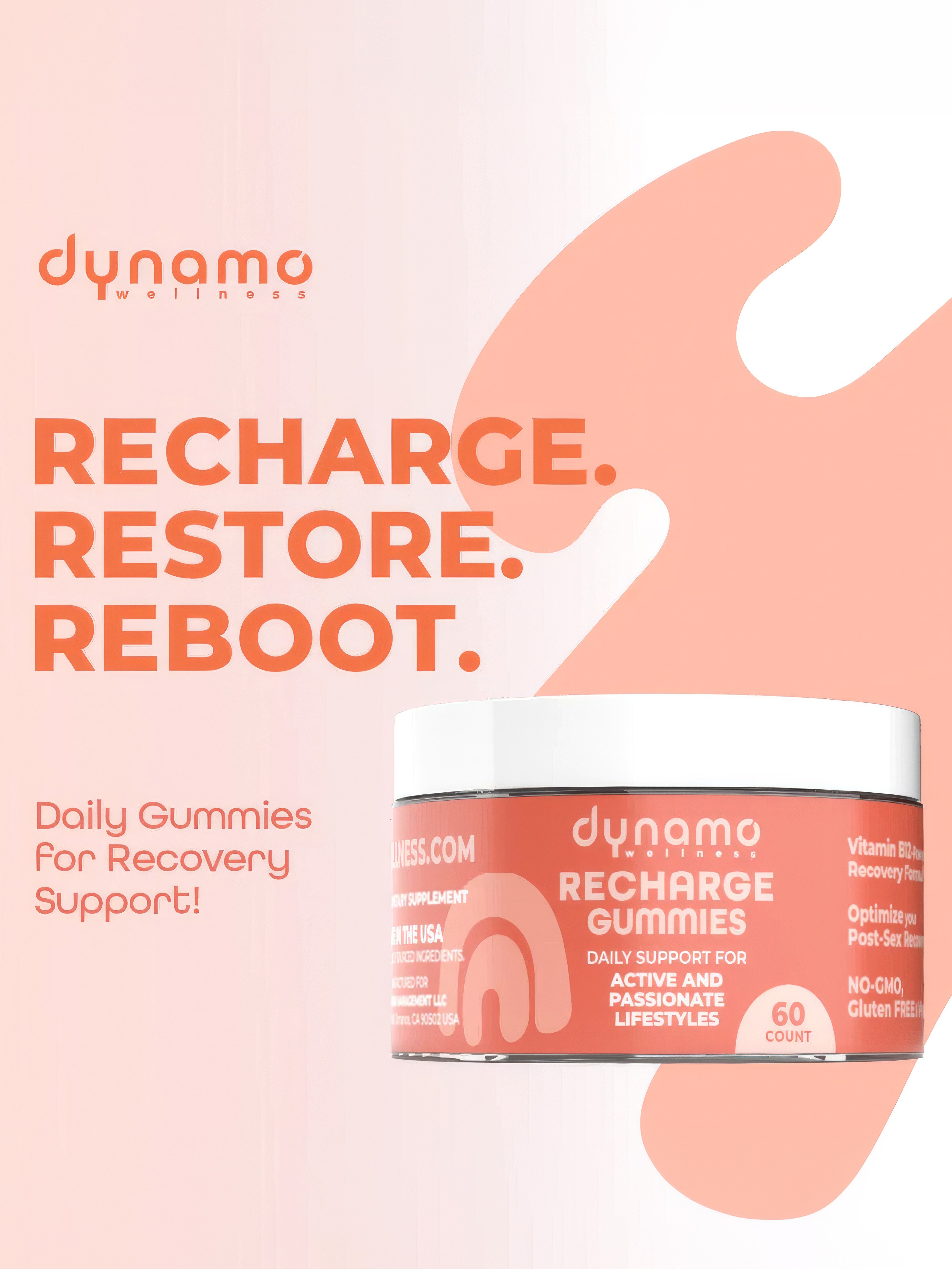 Screaming O Dynamo Wellness Recharge Recovery Gummies, , hi-res