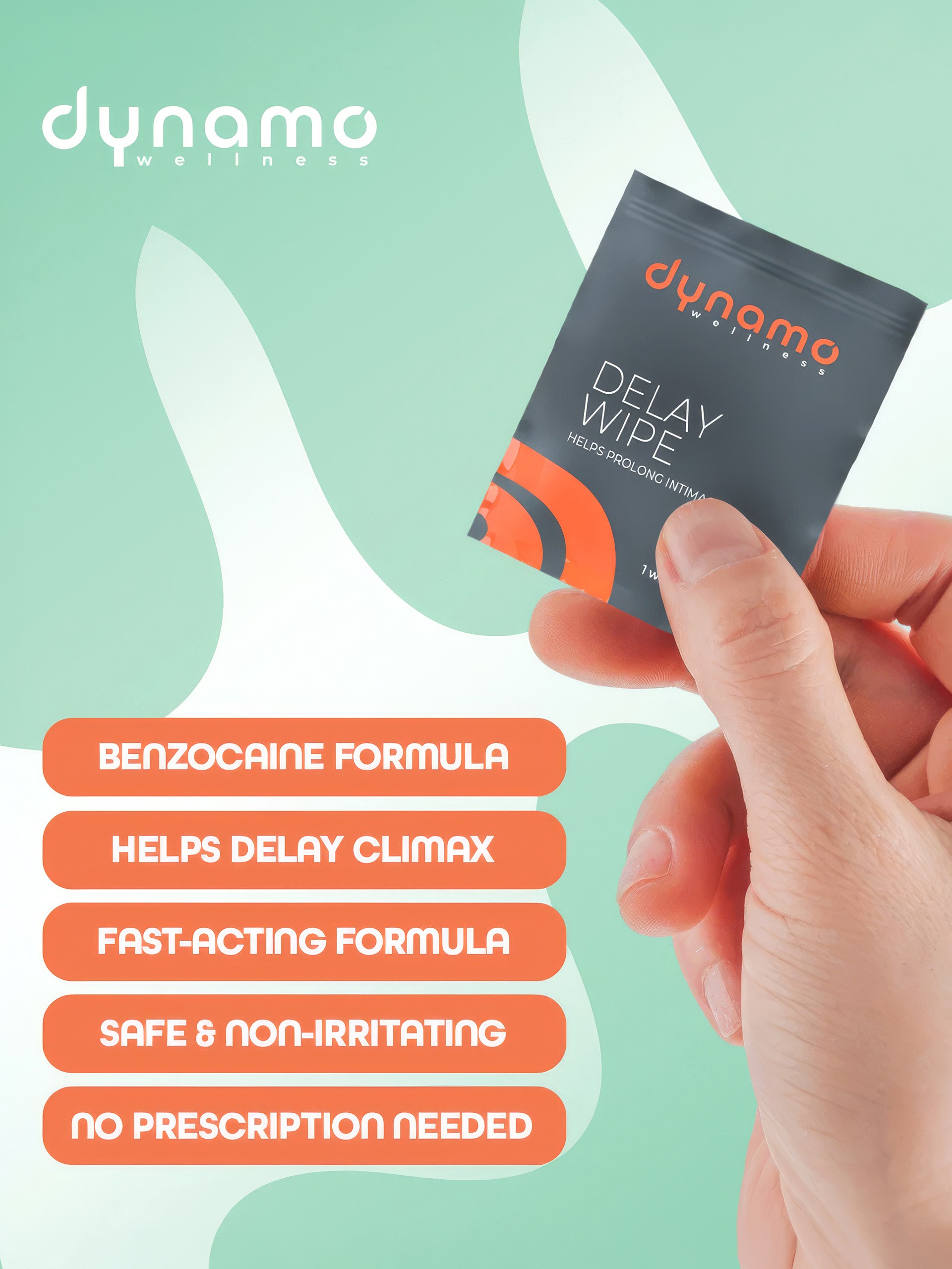 Screaming O Dynamo Wellness Delay Wipes (6 Pack), , hi-res