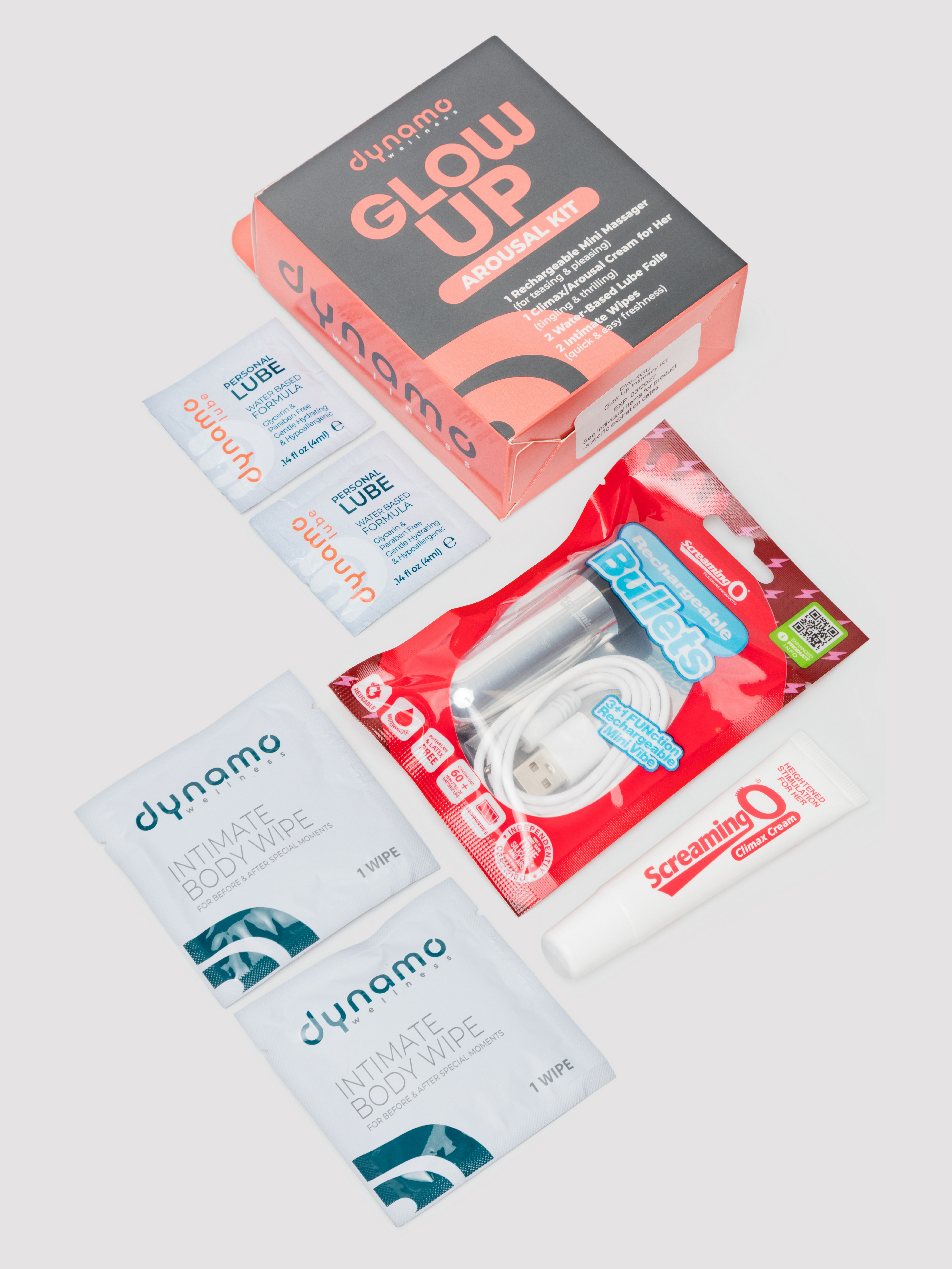 Screaming O Dynamo Glow Up Arousal Kit for Her, Silver, hi-res