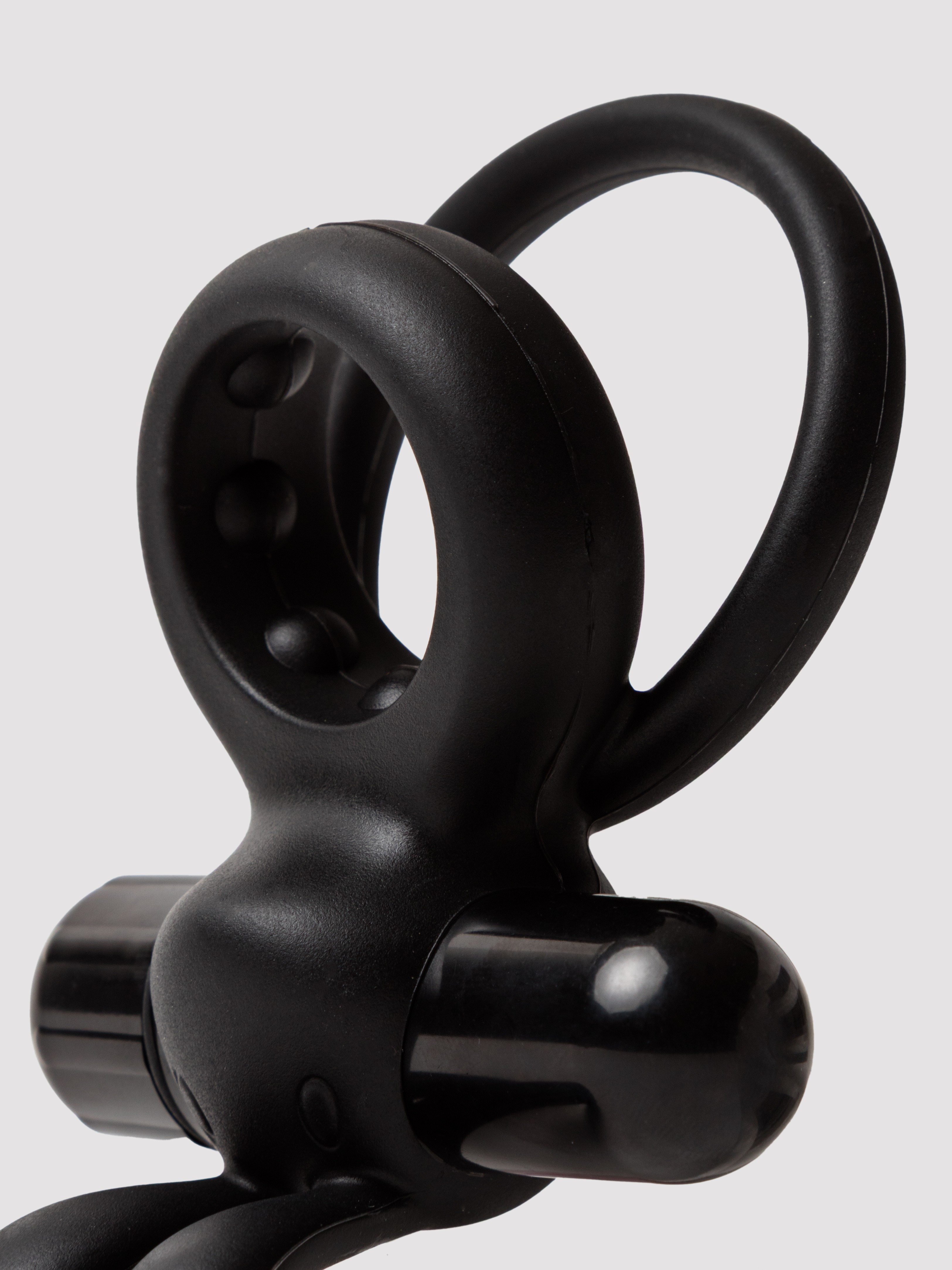 Screaming O Ohare Vibrating Rabbit Cock Ring, Black, hi-res