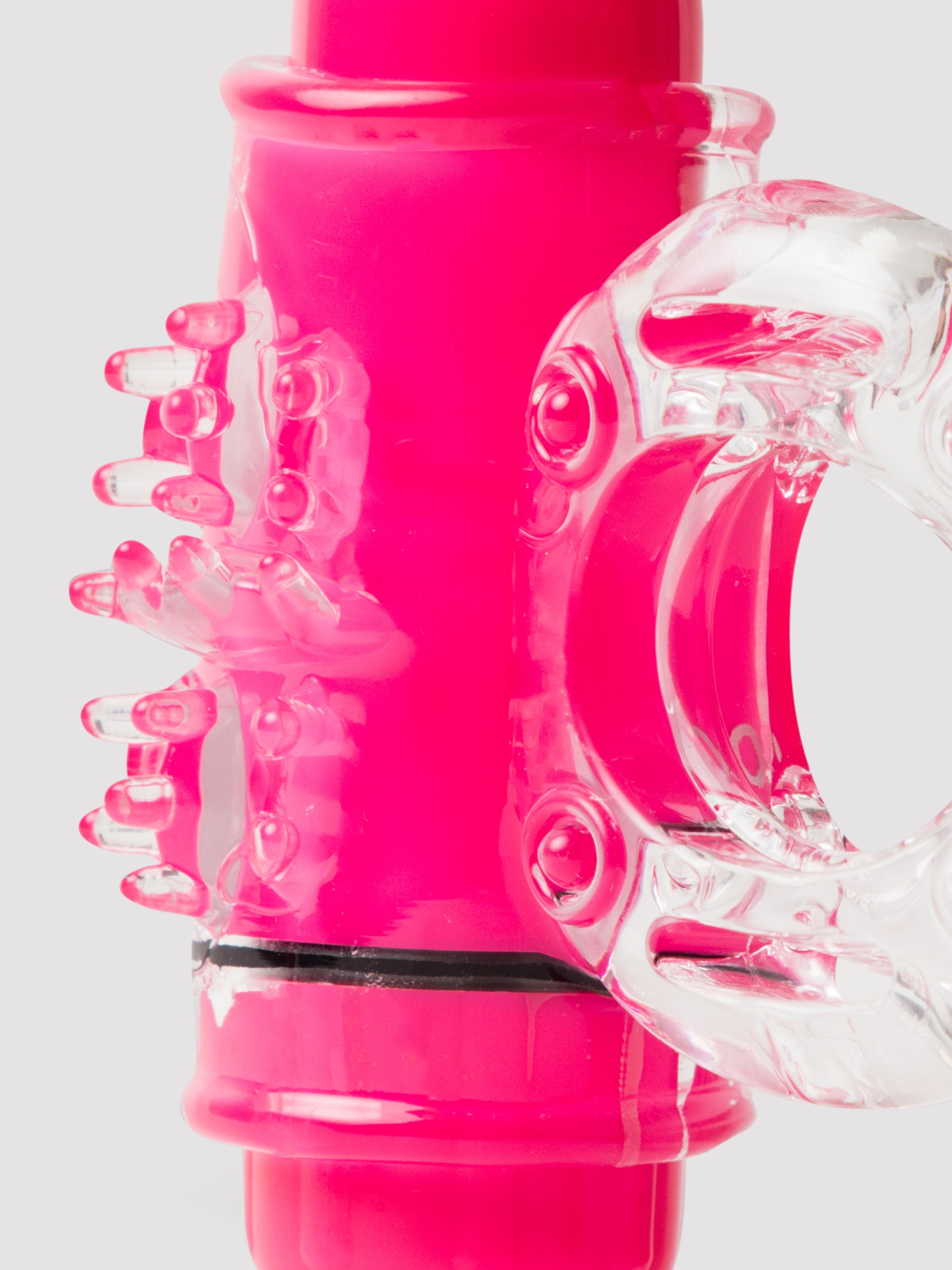 Screaming O Double Whammy Vibrating Cock Ring, Pink, hi-res