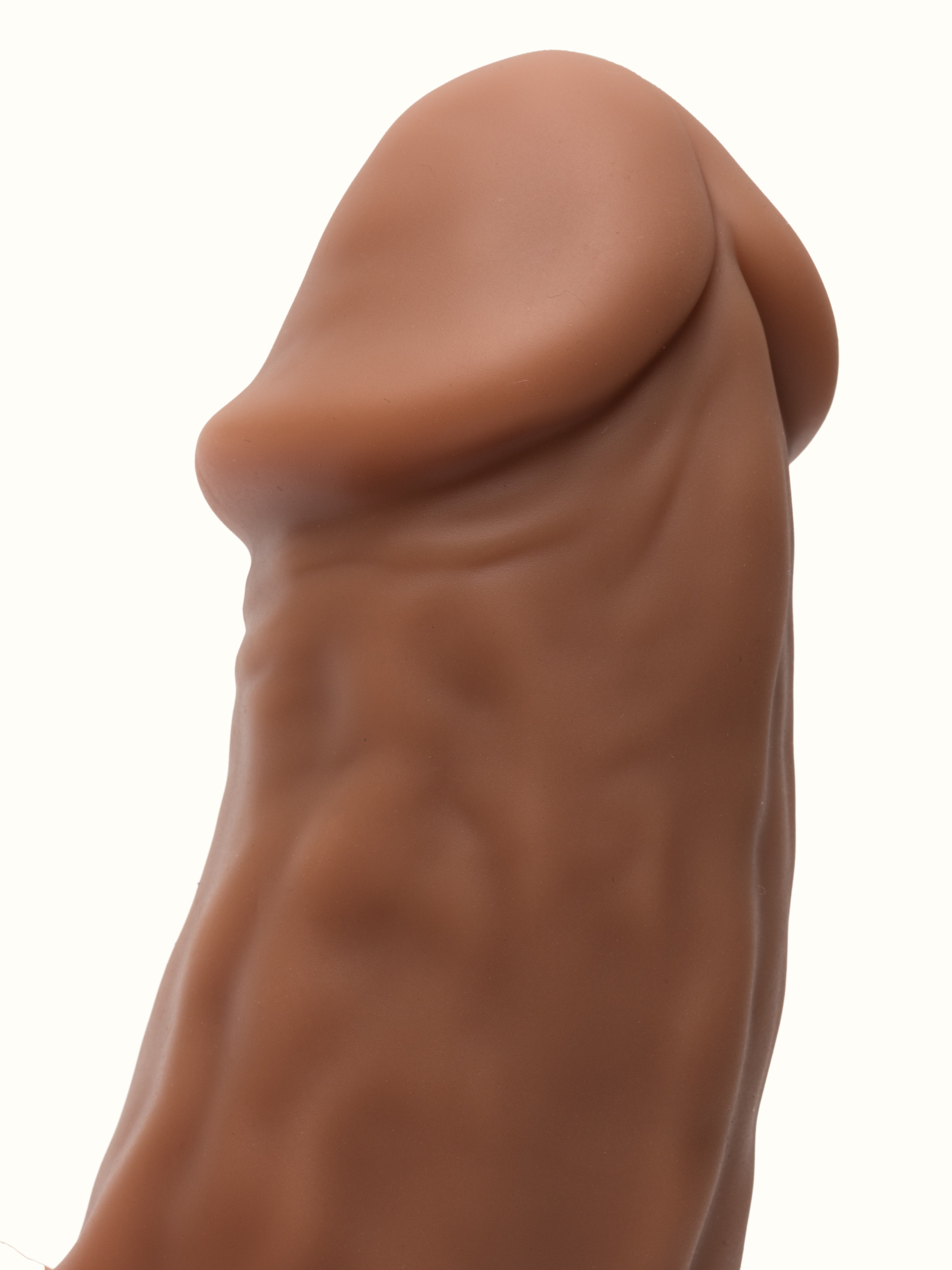 Lovehoney Mega Mighty Ultra Realistic Silicone Penis Extender 2 Inch with Ball Loop, Beige, hi-res