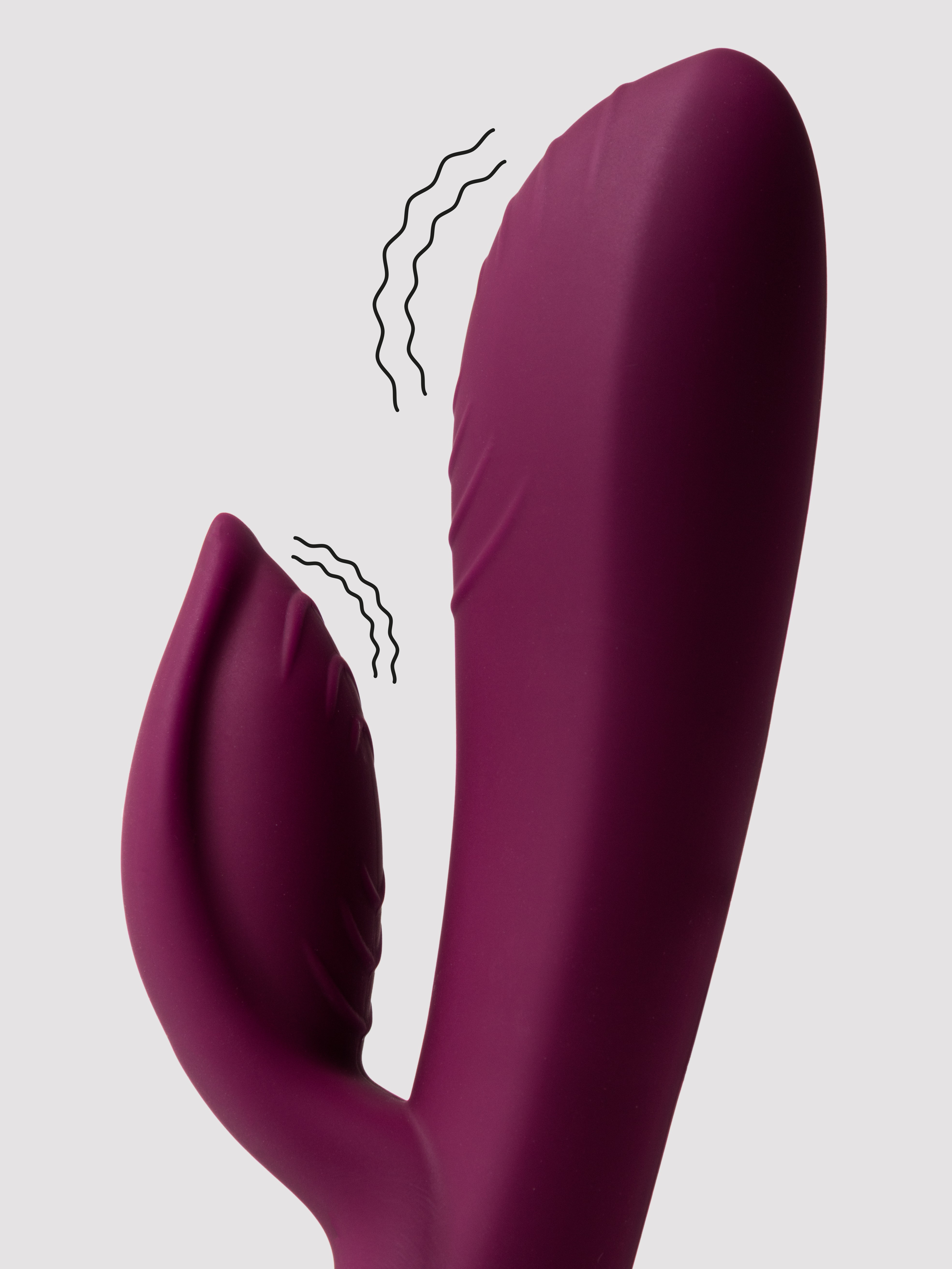 Rocks Off Spirit Extra Powerful Rechargeable Rabbit Vibrator, Purple, hi-res