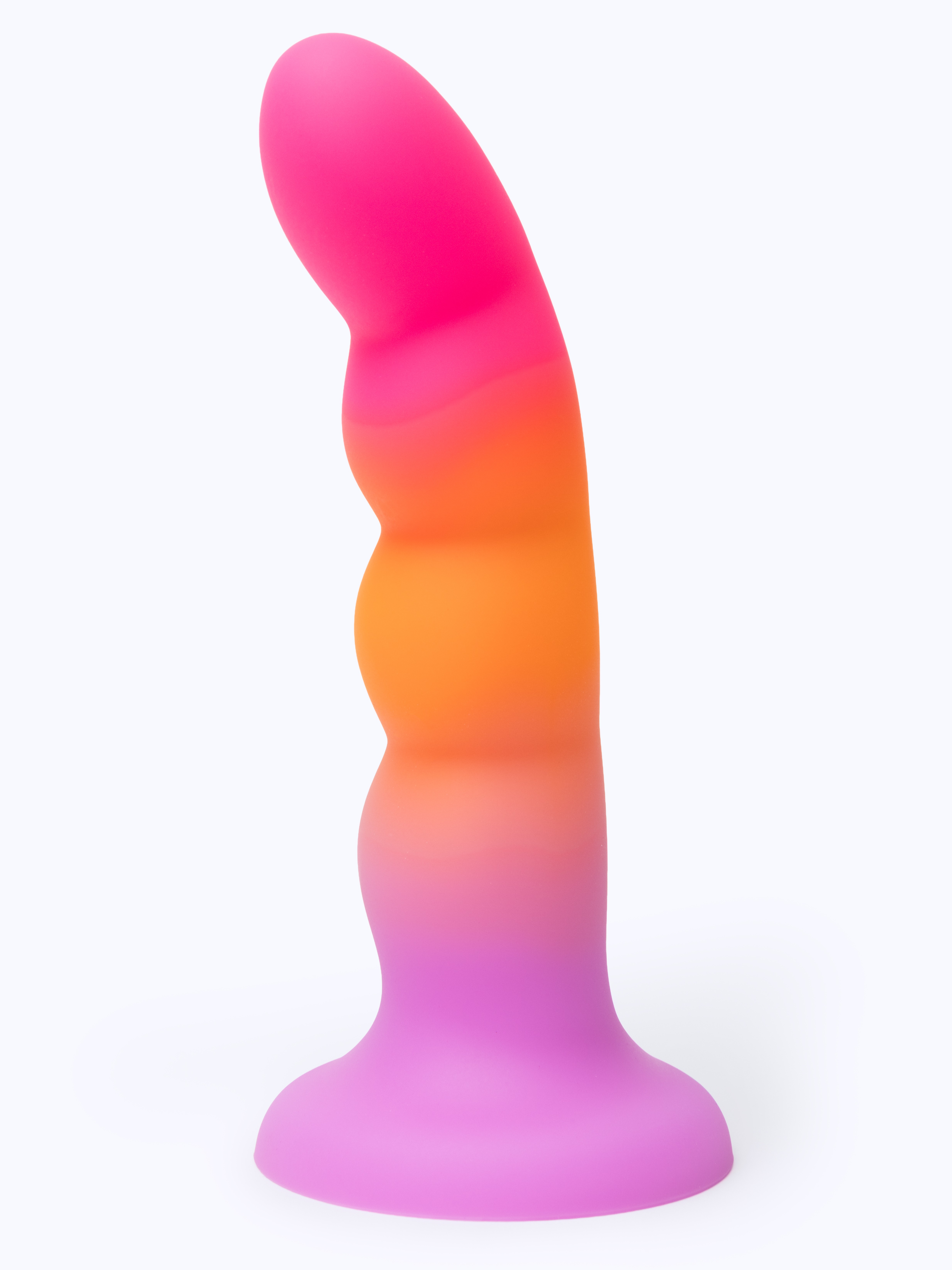 Lovehoney Curved Beaded Dildo 7.5 Inch, Pink, hi-res