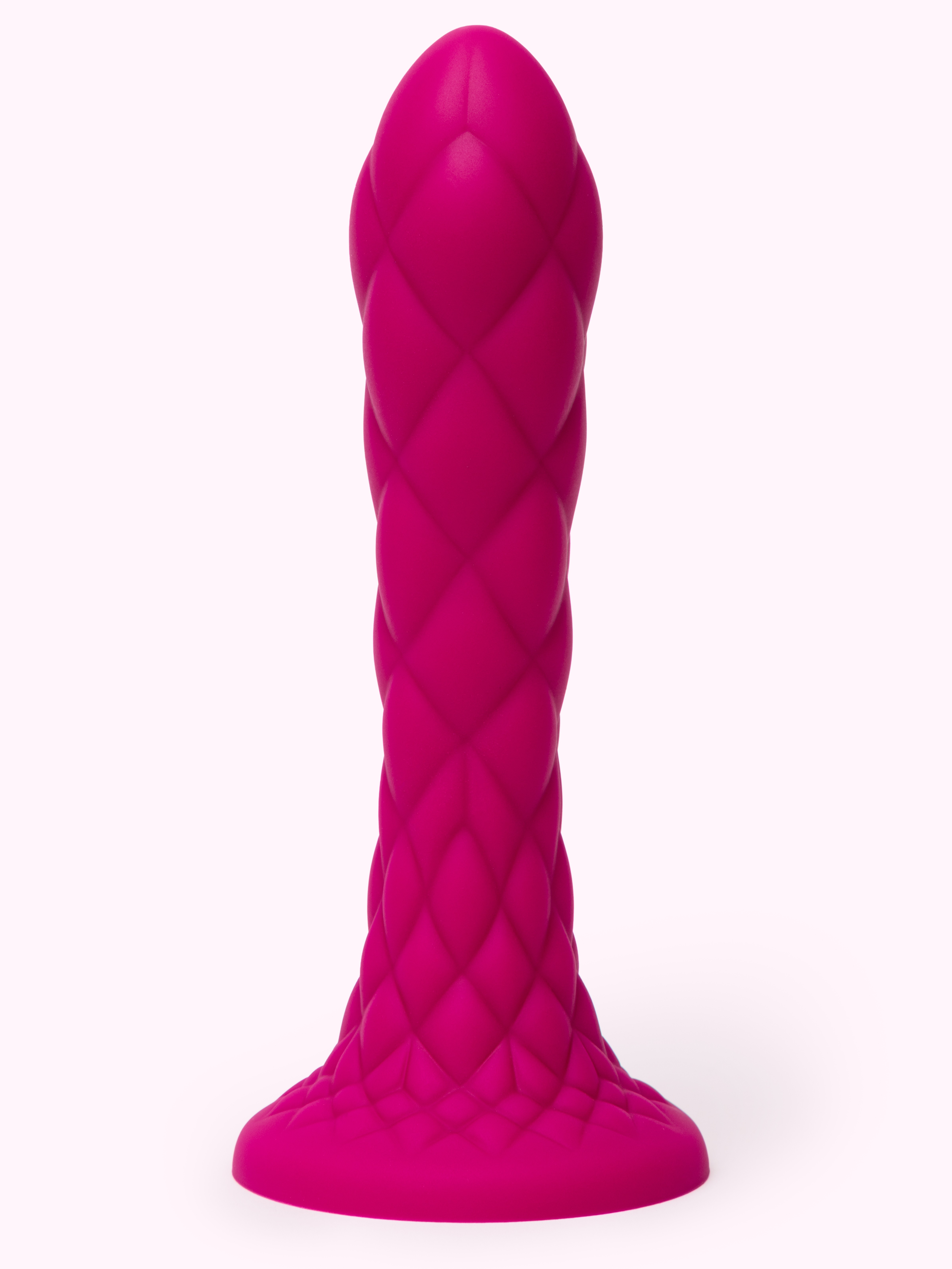 Lovehoney Diamond Texture Dual Density Dildo 7 Inch, Purple, hi-res