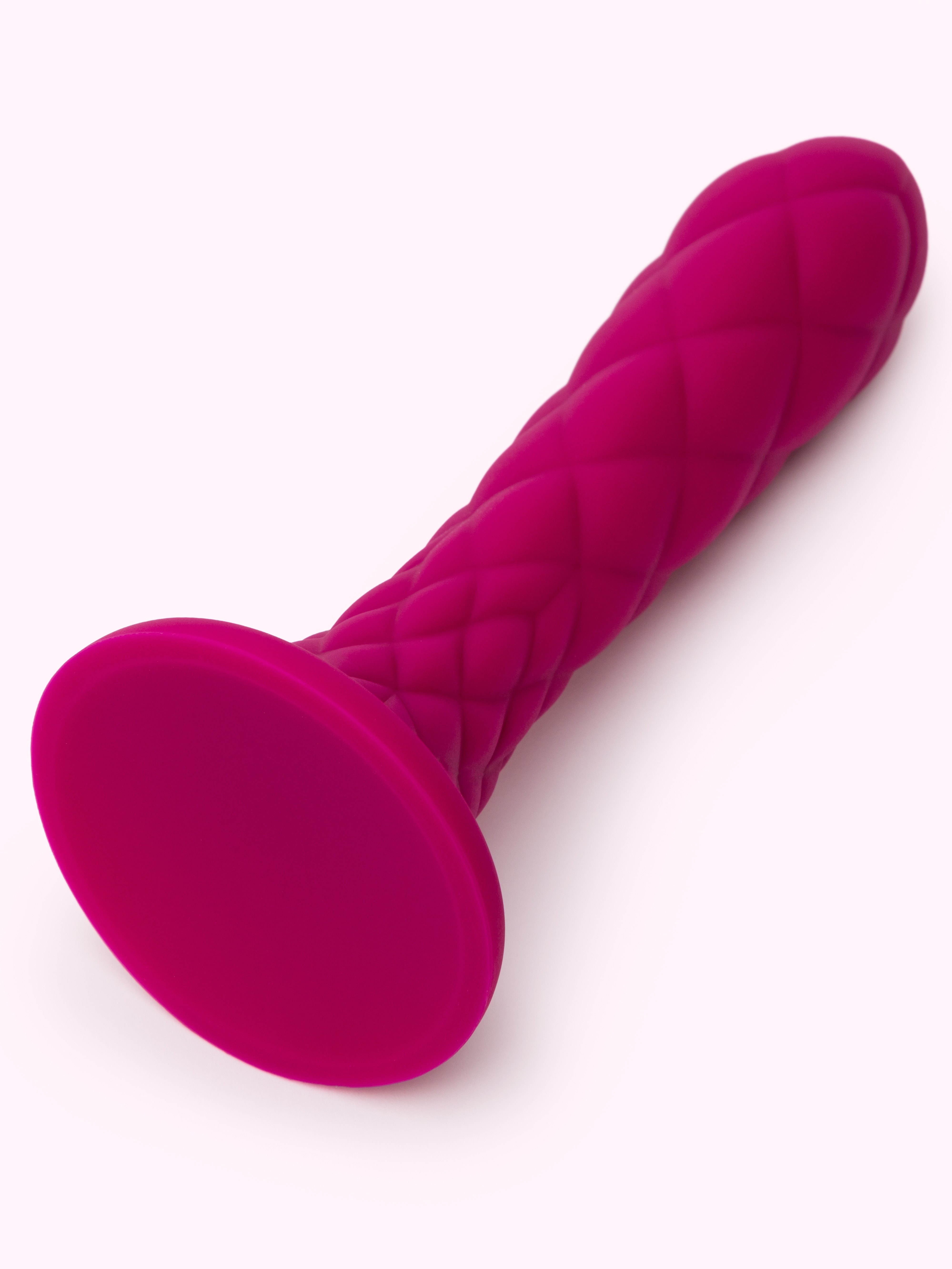 Lovehoney Diamond Texture Purple Dual Density Dildo 7 Inch, Purple, hi-res