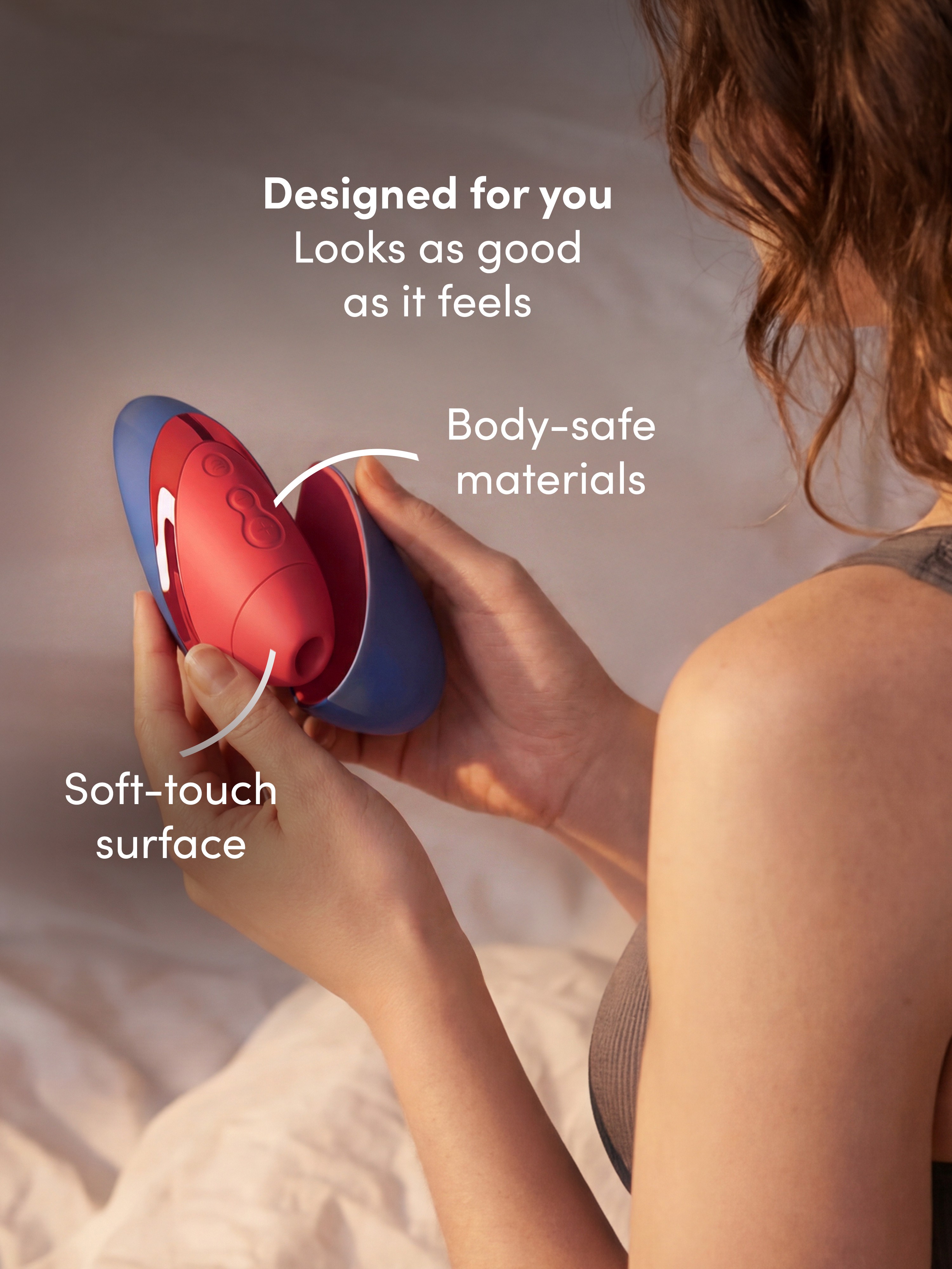 Womanizer Next Liberty Blue Red Clitoral Suction Stimulator, Blue, hi-res