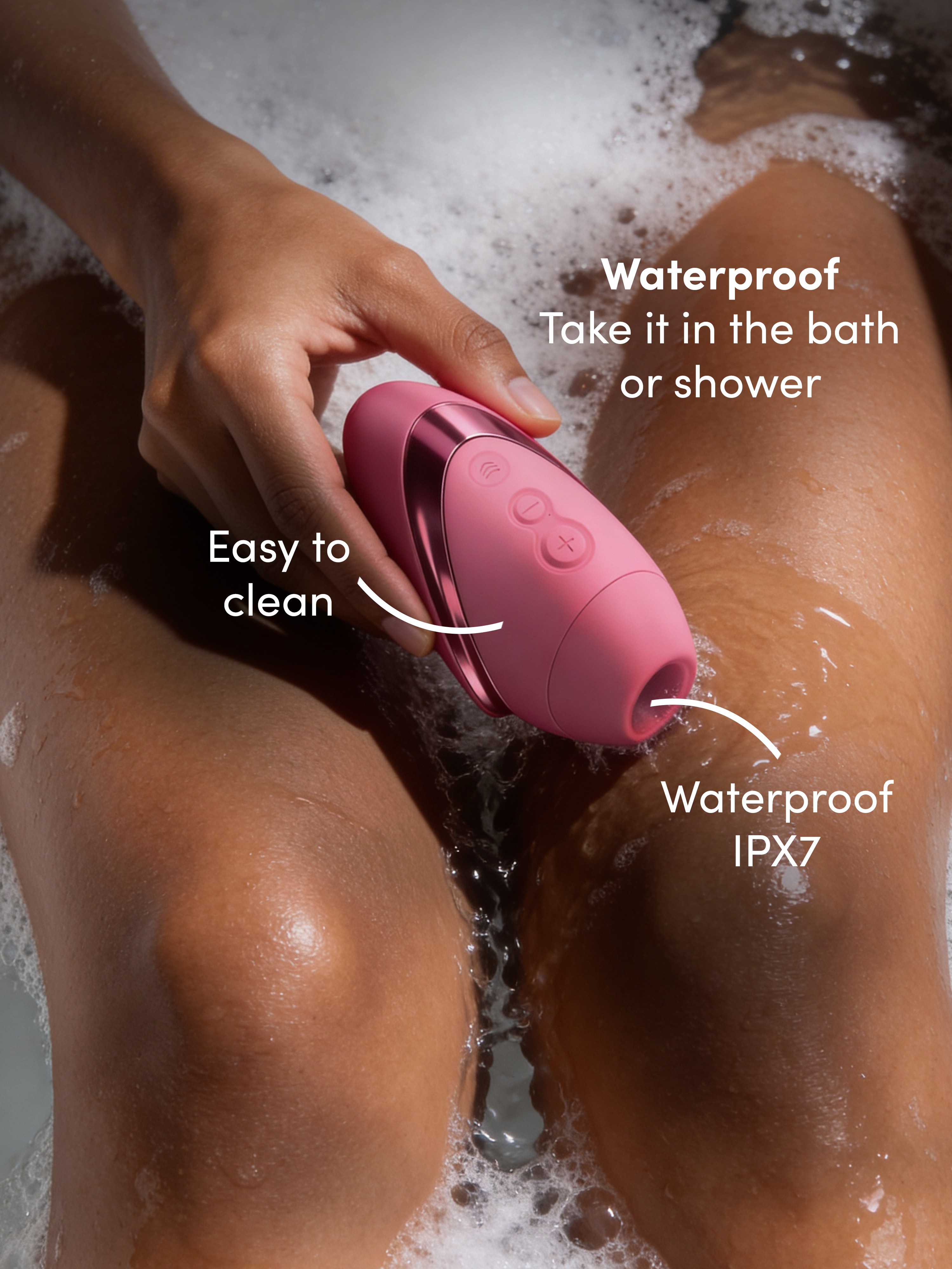 Womanizer Next Liberty Vibrant Pink Clitoral Suction Stimulator, Pink, hi-res