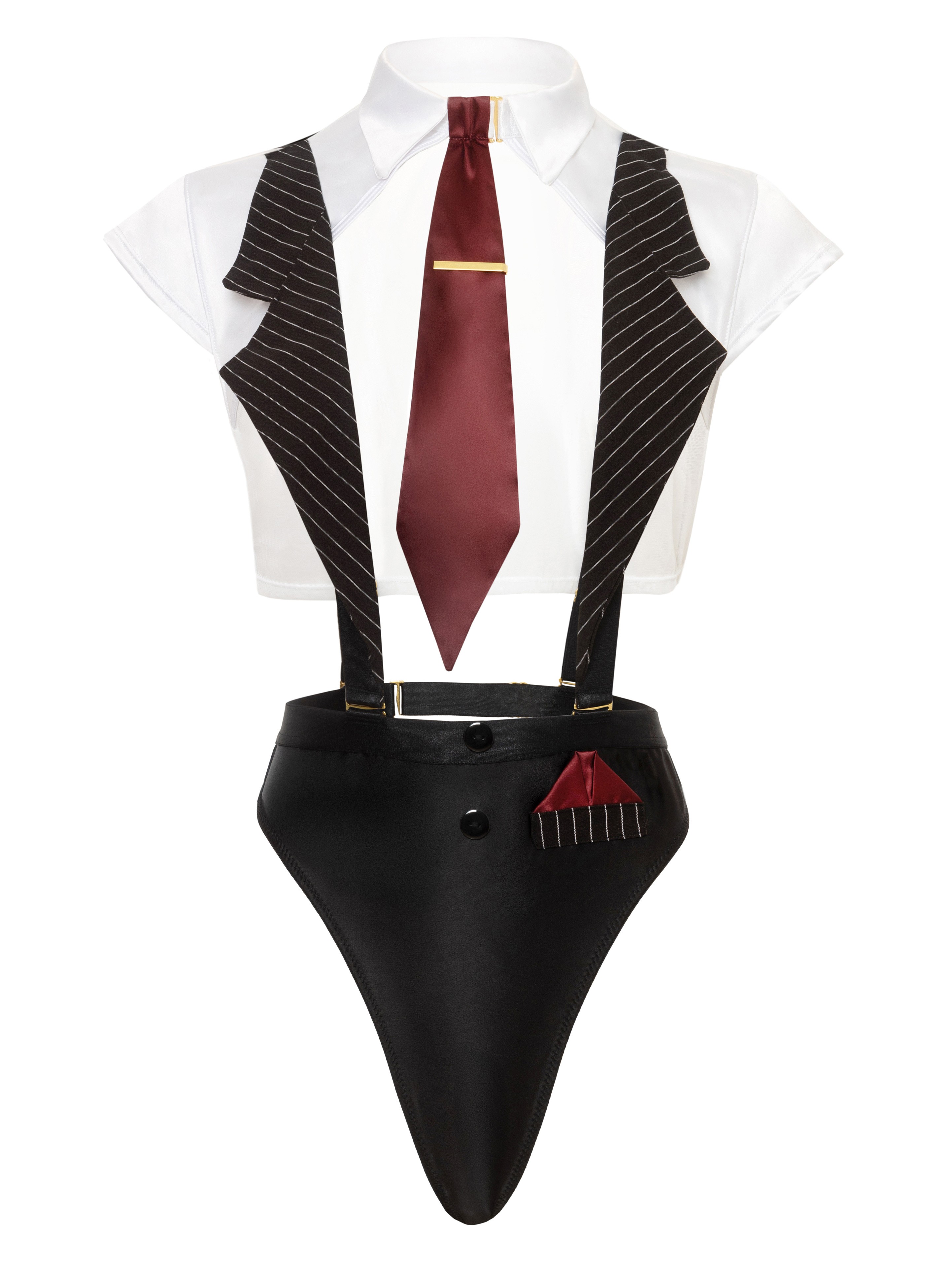 Oh La La Cheri Executive Affair Body Two Piece Set, Black, hi-res