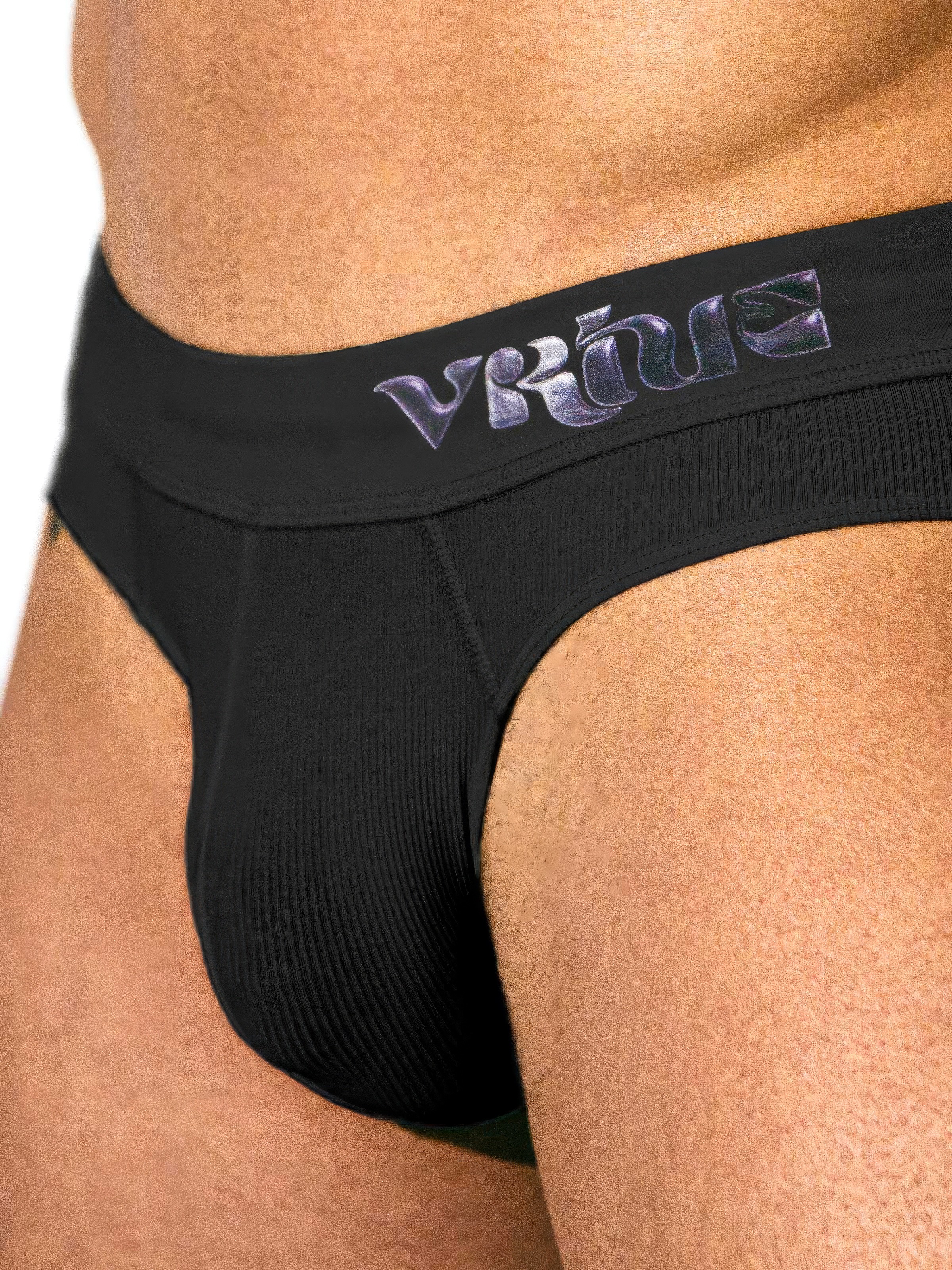 Virtue Vstrap Brief Pouch Jockstrap, Black, hi-res