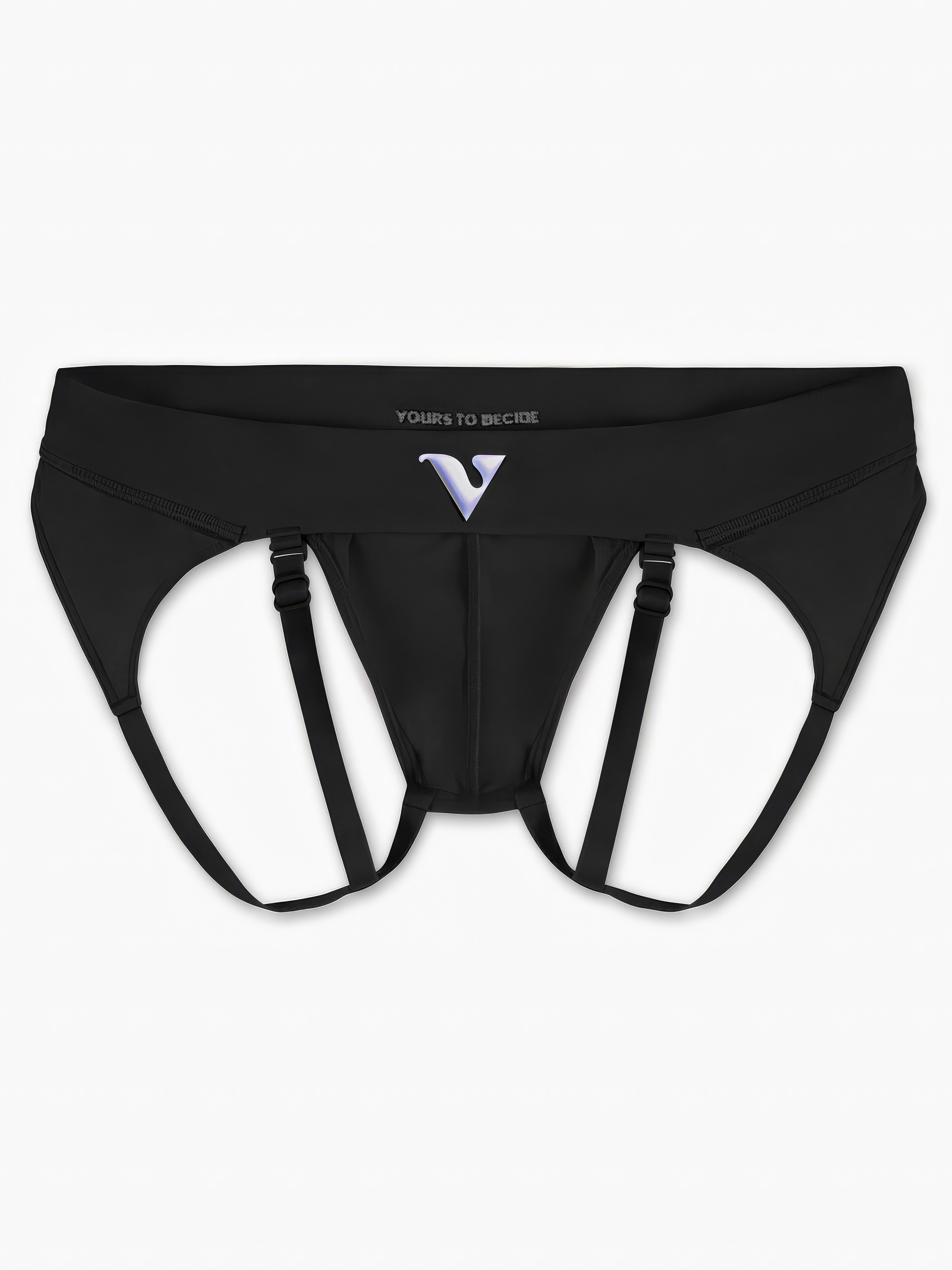 Virtue Vstrap Brief Pouch Jockstrap, Black, hi-res