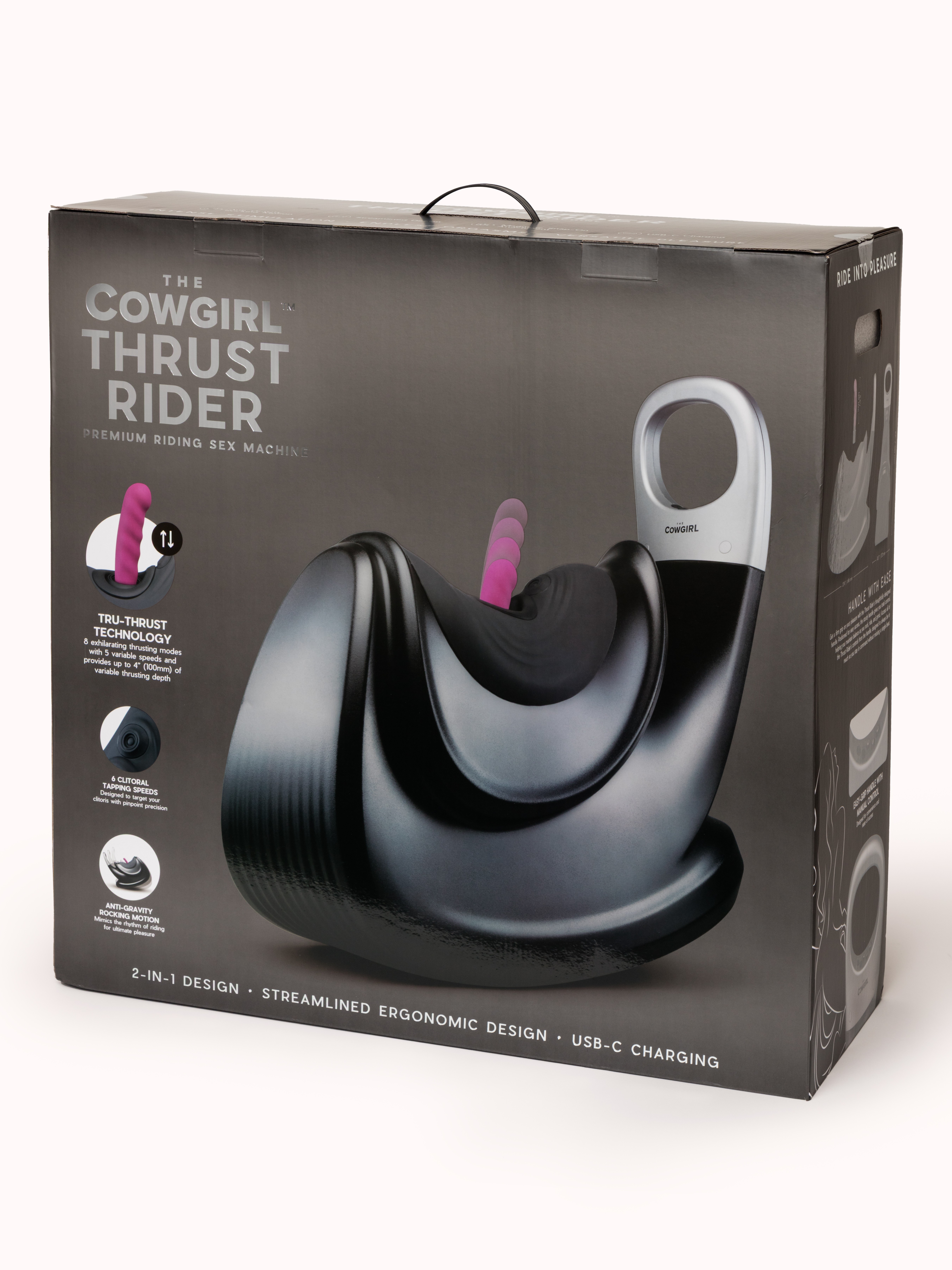 The Cowgirl Thruster Rider Sex Machine, Black, hi-res