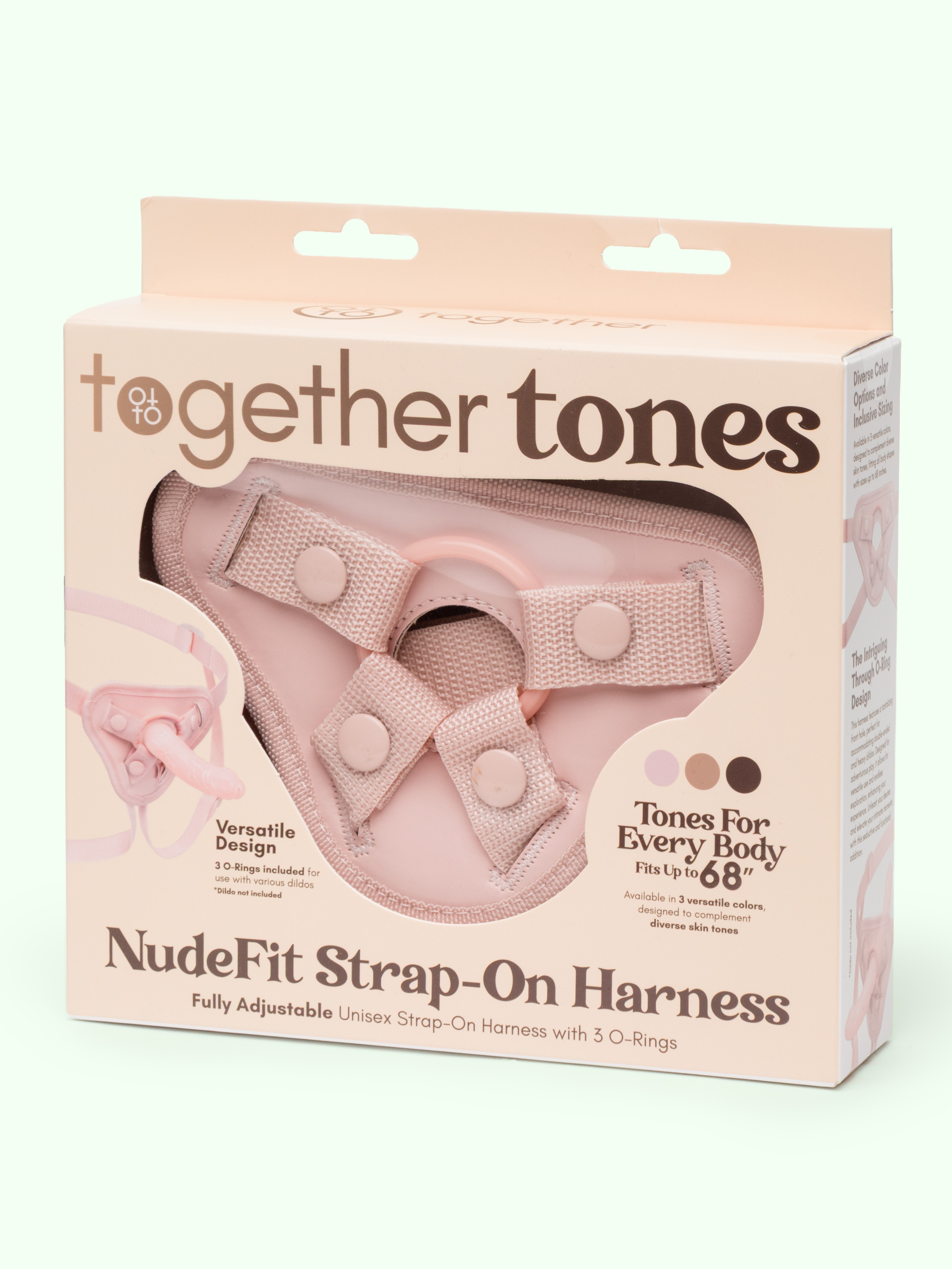 Together Nudefit Flesh Pink Strap-on Adjustable Harness, Flesh Pink, hi-res