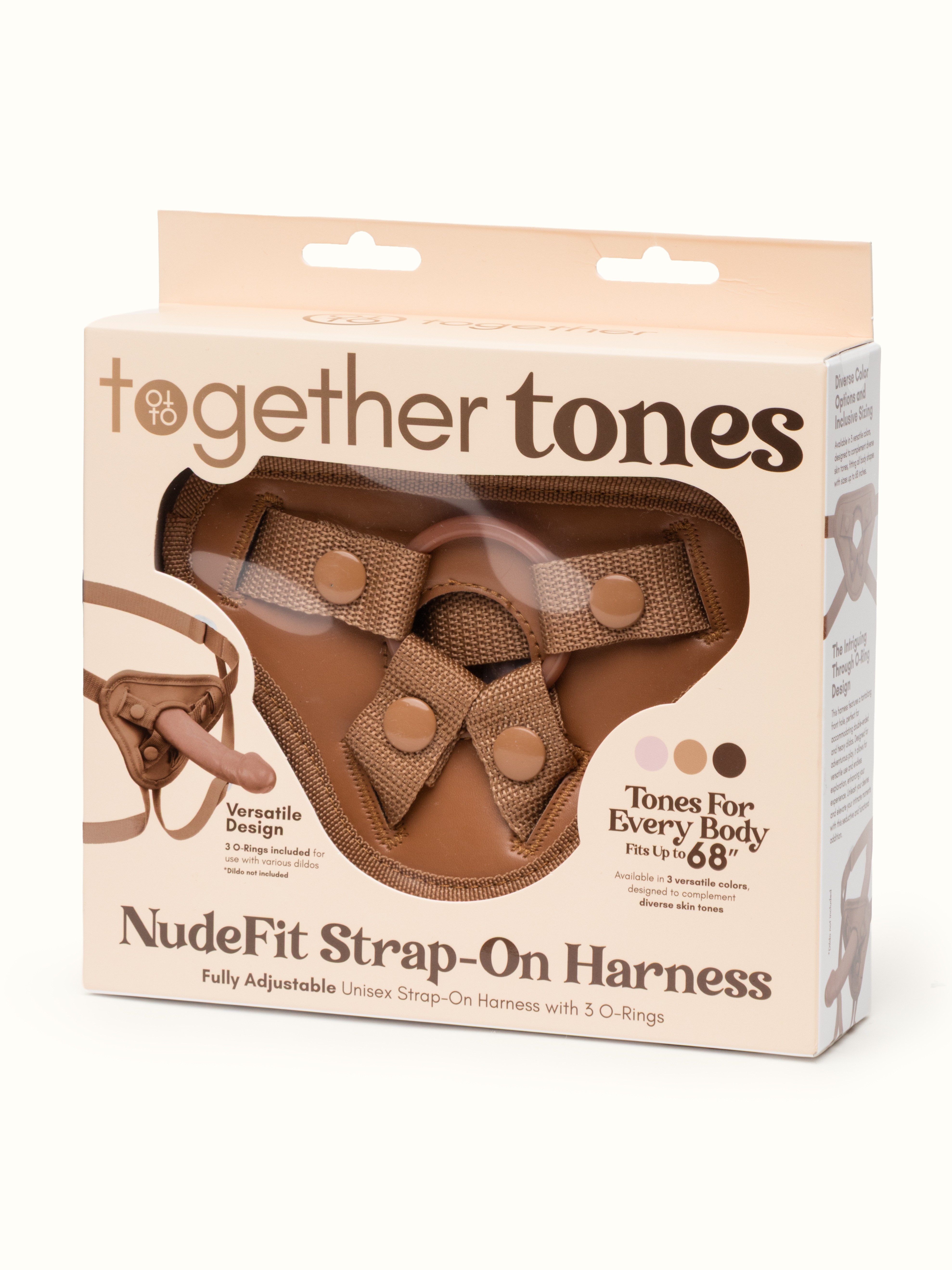 Together Nudefit Flesh Tan Strap-on Adjustable Harness, Flesh Tan, hi-res