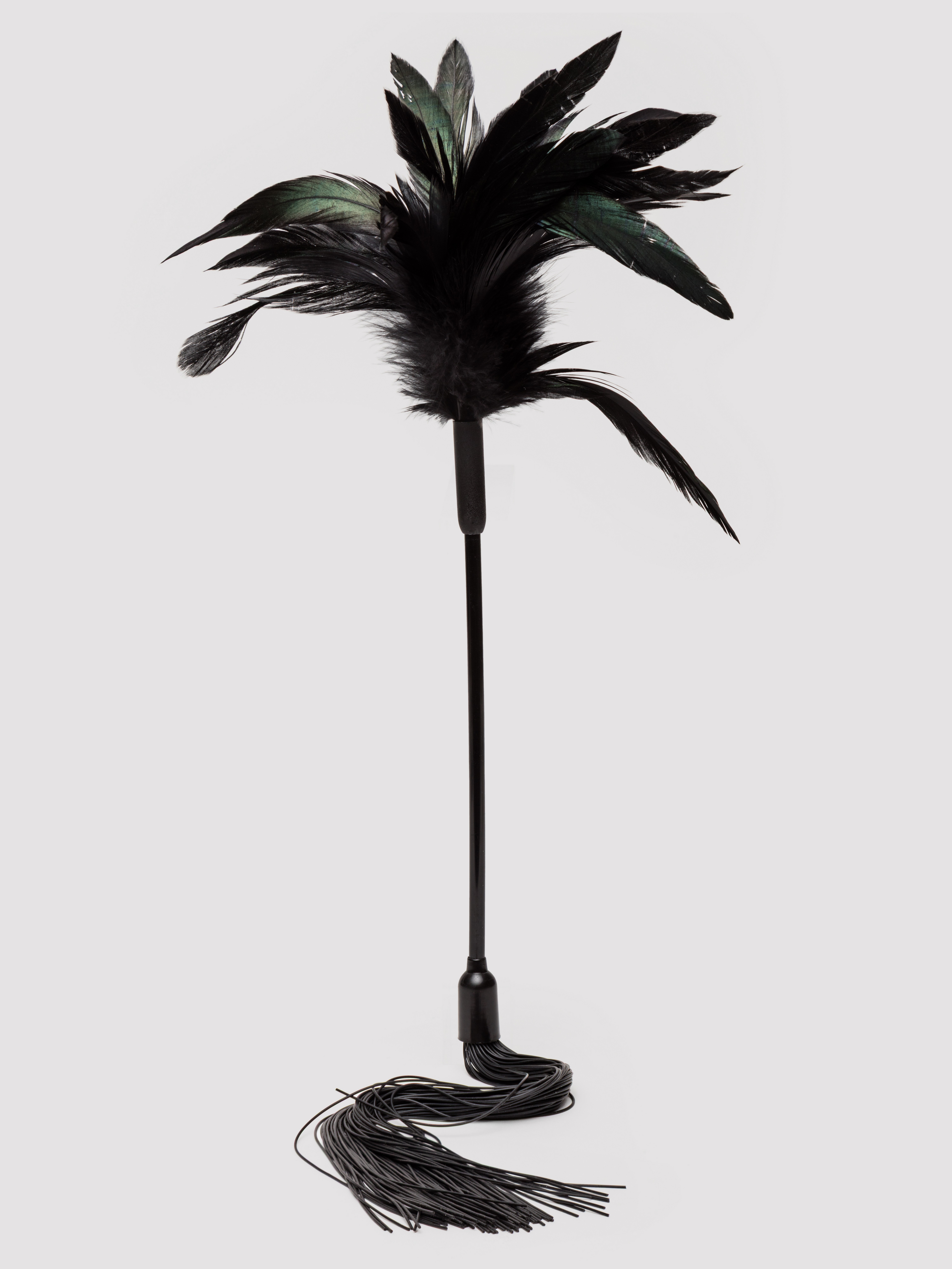 Sportsheets Shadow Feather Tickler and Whip, Black, hi-res