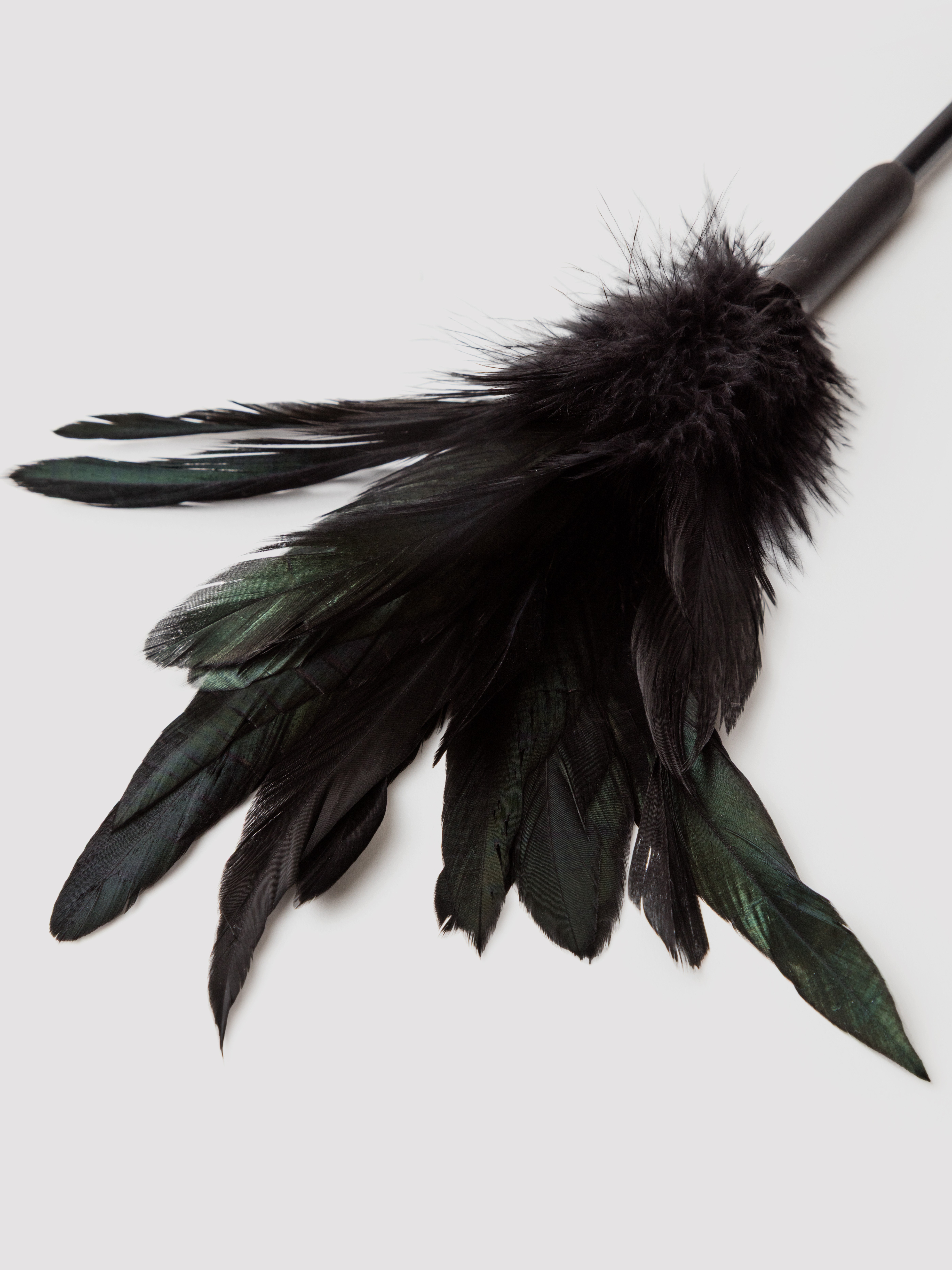Sportsheets Shadow Feather Tickler and Whip, Black, hi-res