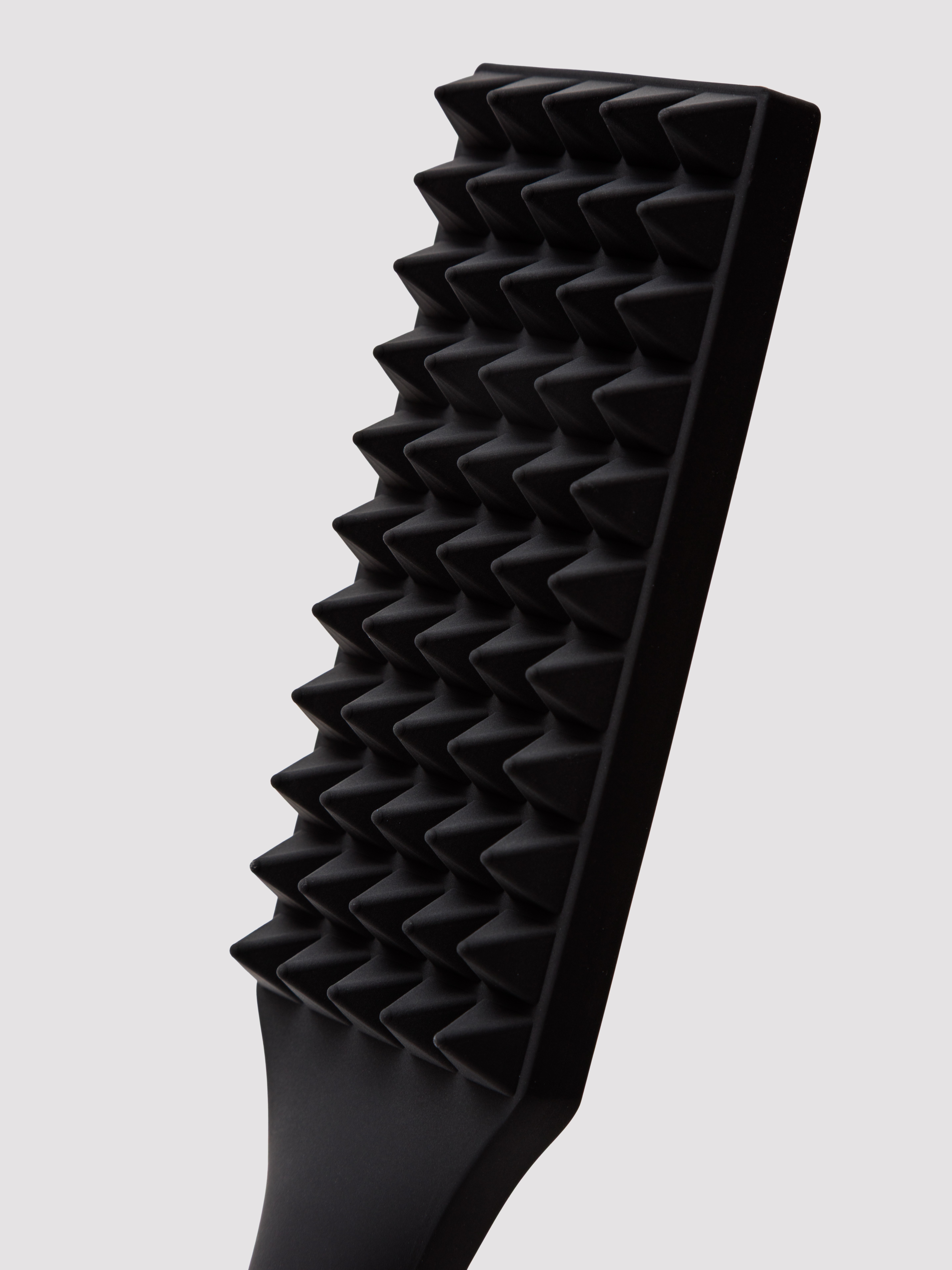Sportsheets Edge Spiked Silicone Paddle, Black, hi-res