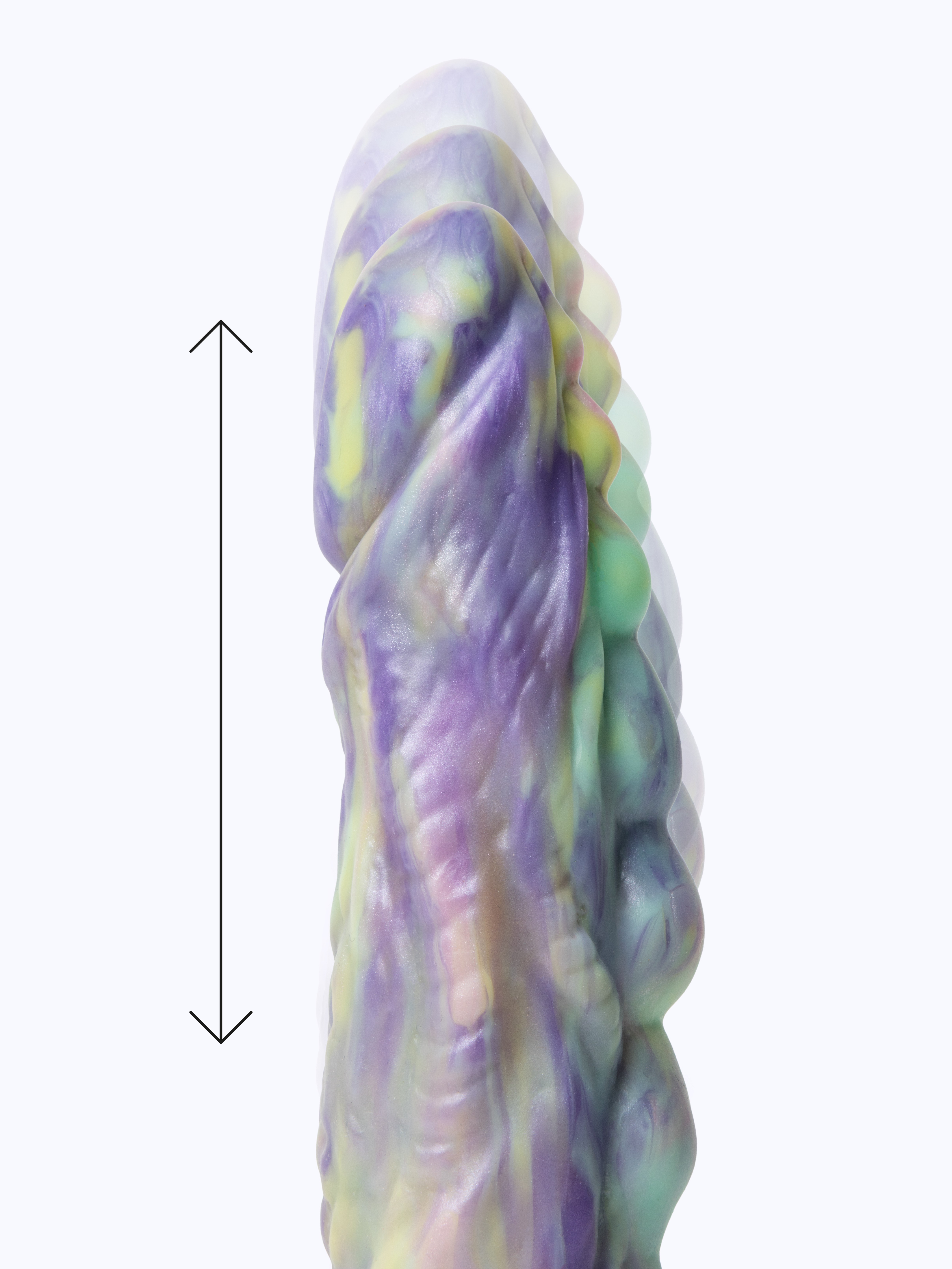 Gender X Monster's Ball Thrusting Fantasy Dildo 6.5 Inch, Green, hi-res