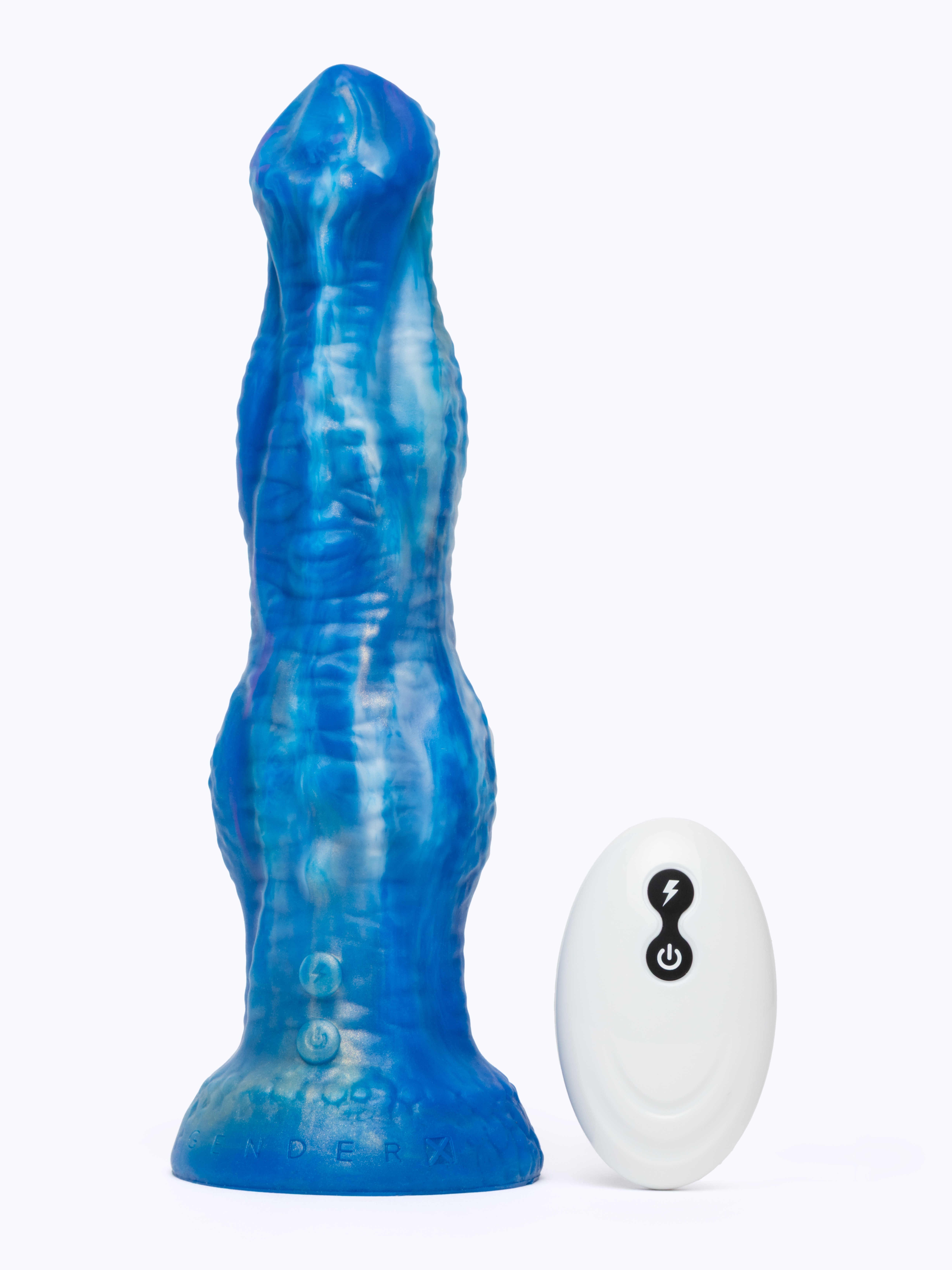 Gender X Wildest Dreams Remote Controlled Fantasy Dildo 7 Inch, Blue, hi-res