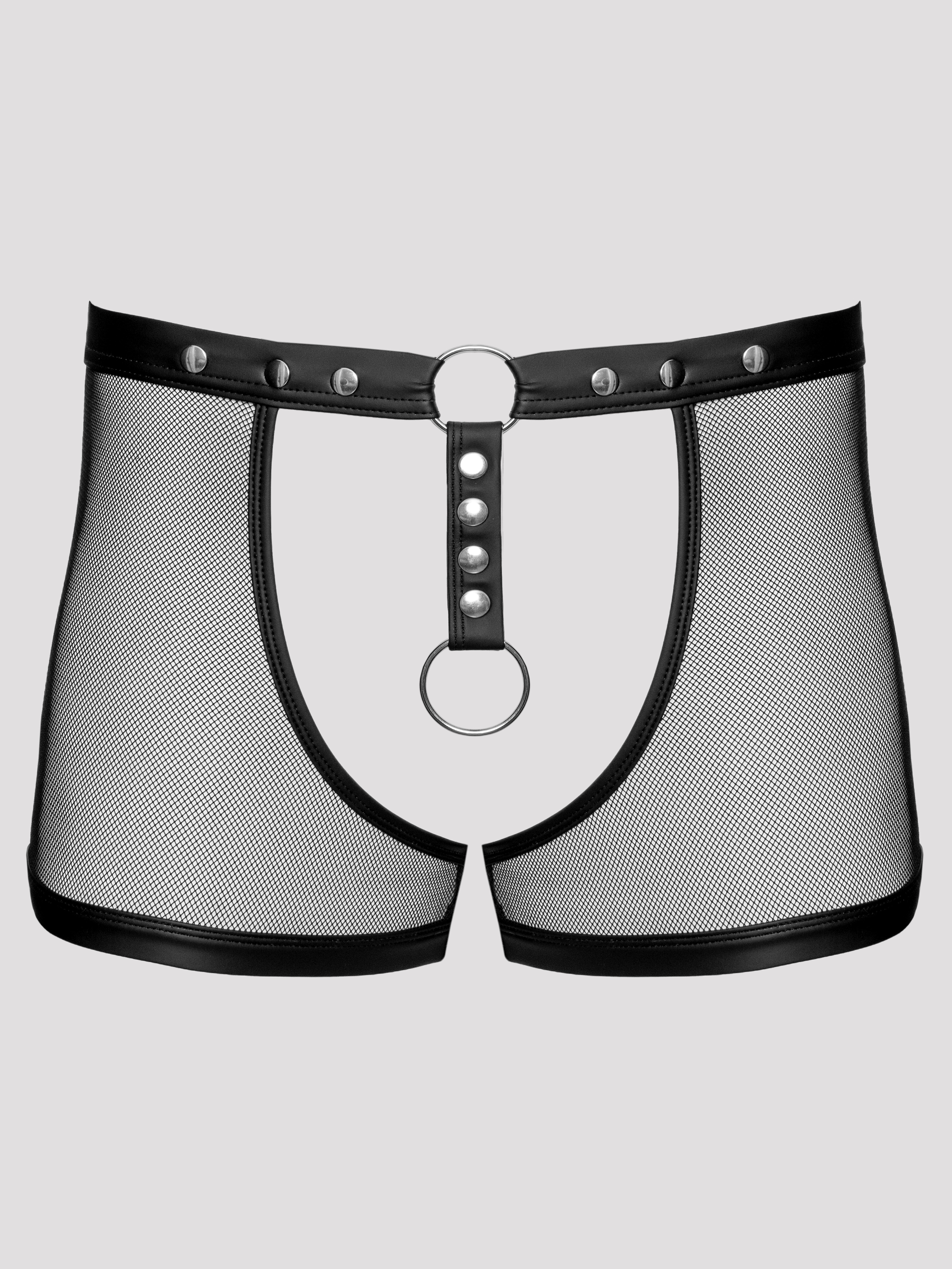 Svenjoyment Wet-Look Style Studded Boxer, Black, hi-res