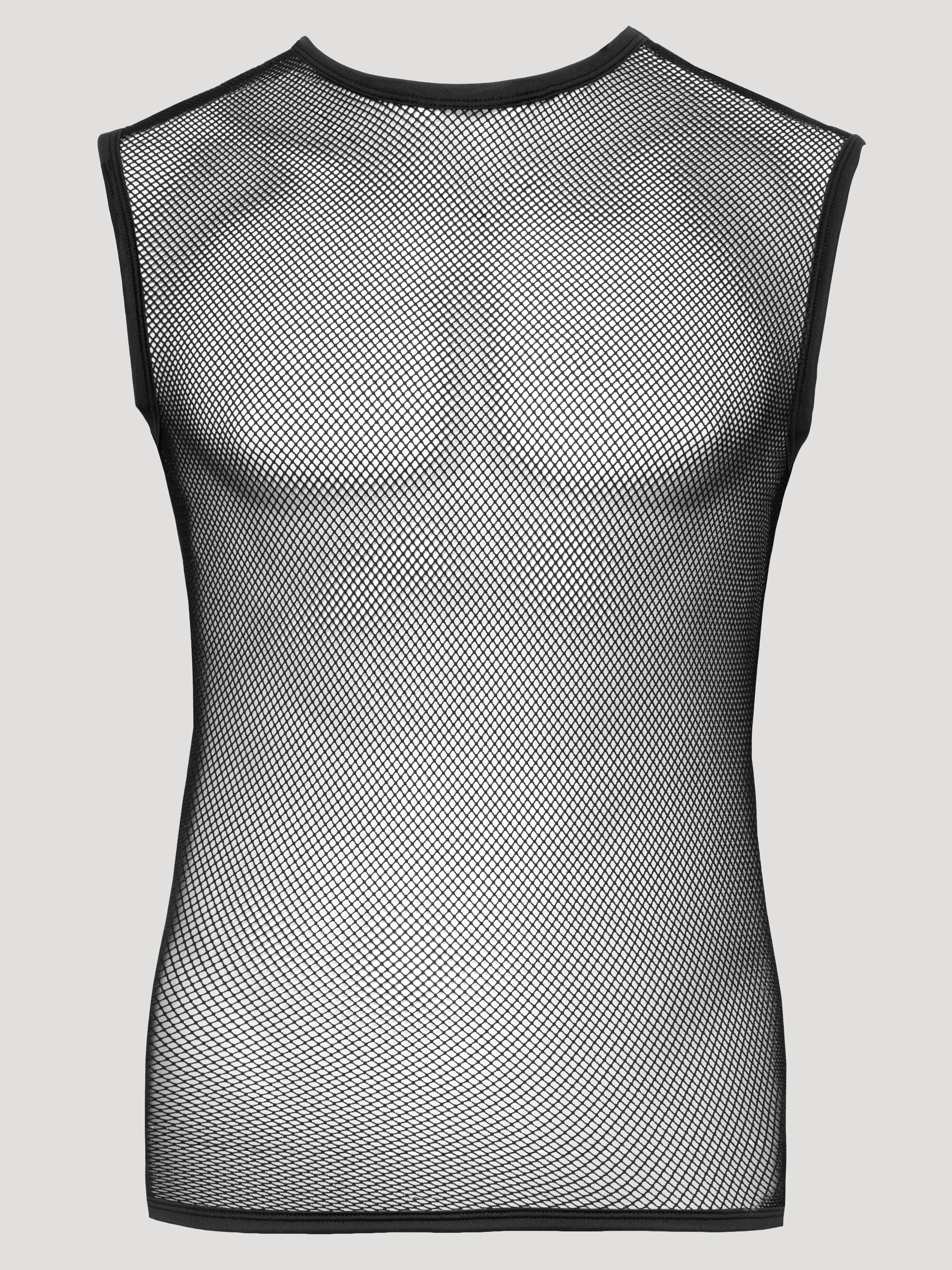 Svenjoyment Fishnet Top, Black, hi-res