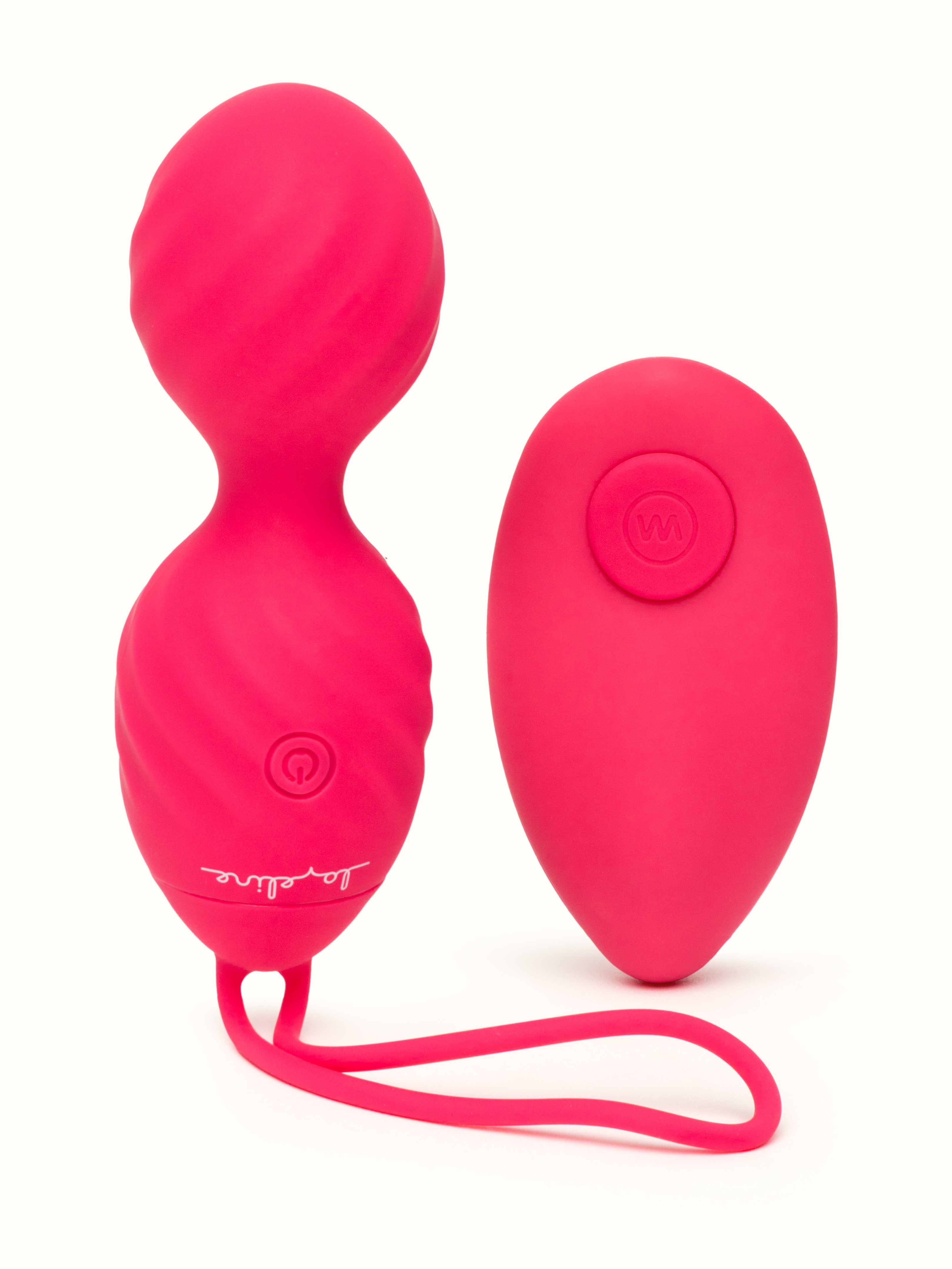 Loveline Remote Control Dual Love Egg Vibrator, Red, hi-res
