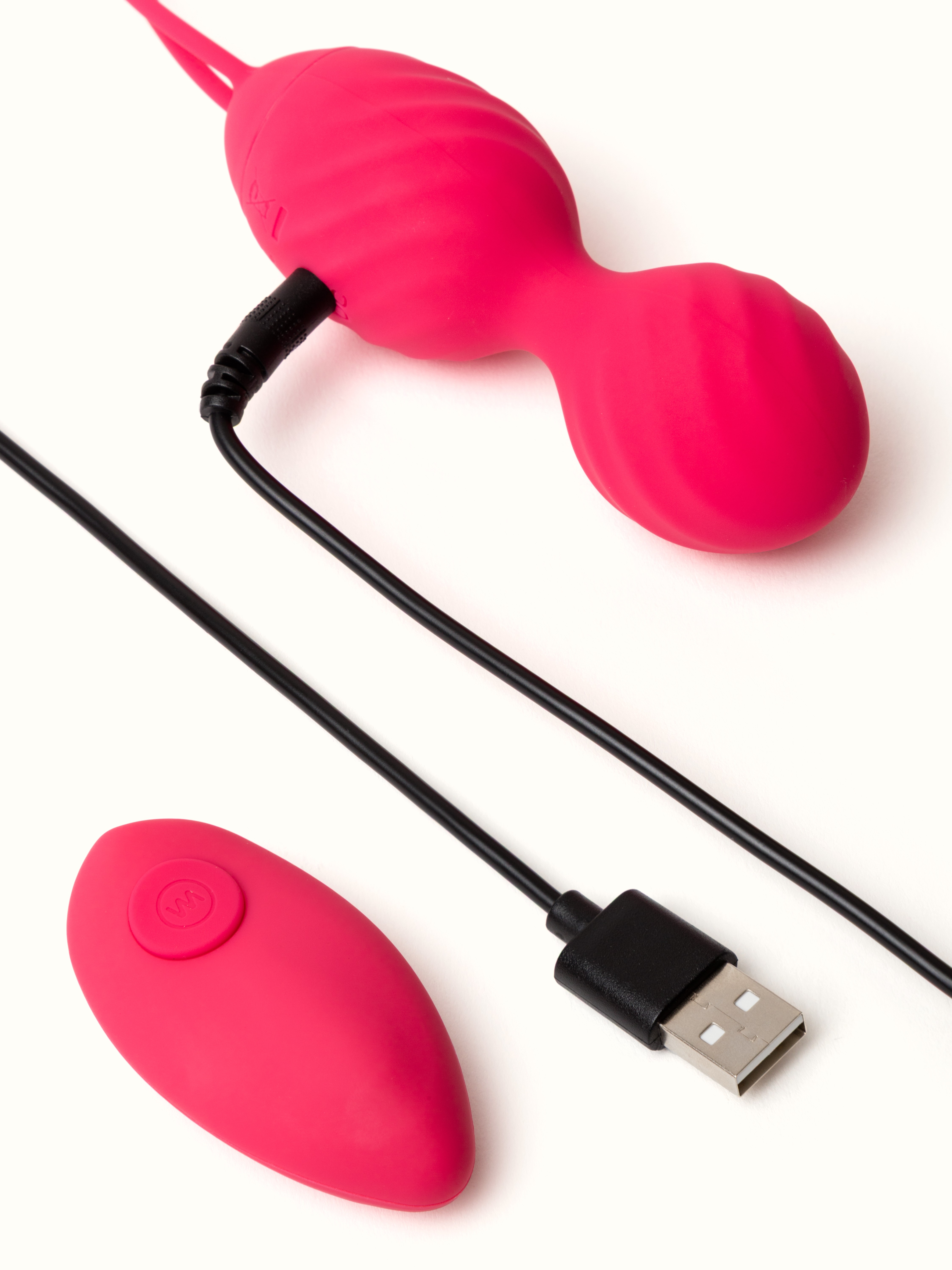 Loveline Remote Control Dual Love Egg Vibrator, Red, hi-res