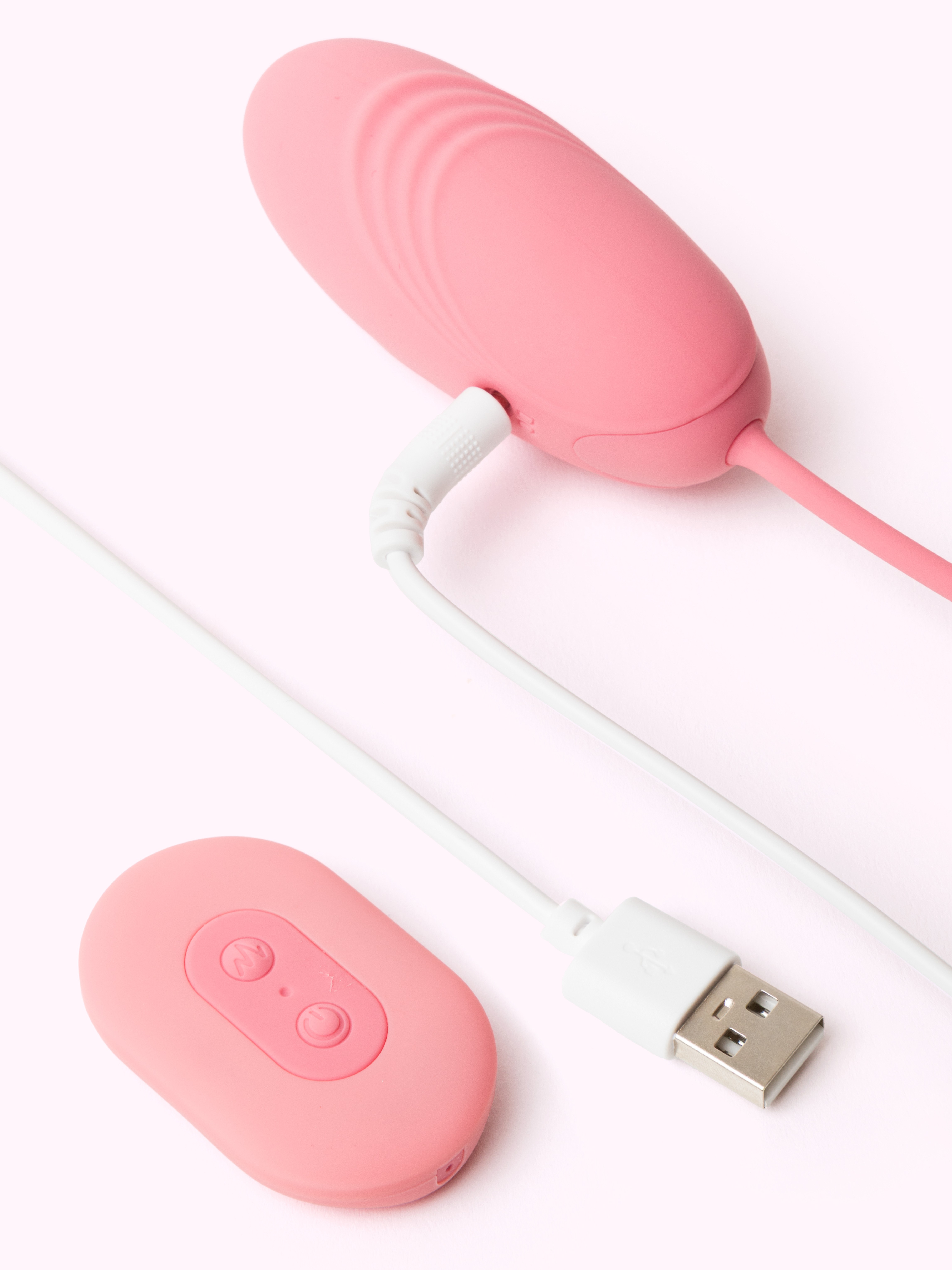Loveline Silicone Remote Controlled Love Egg Vibrator, Pink, hi-res