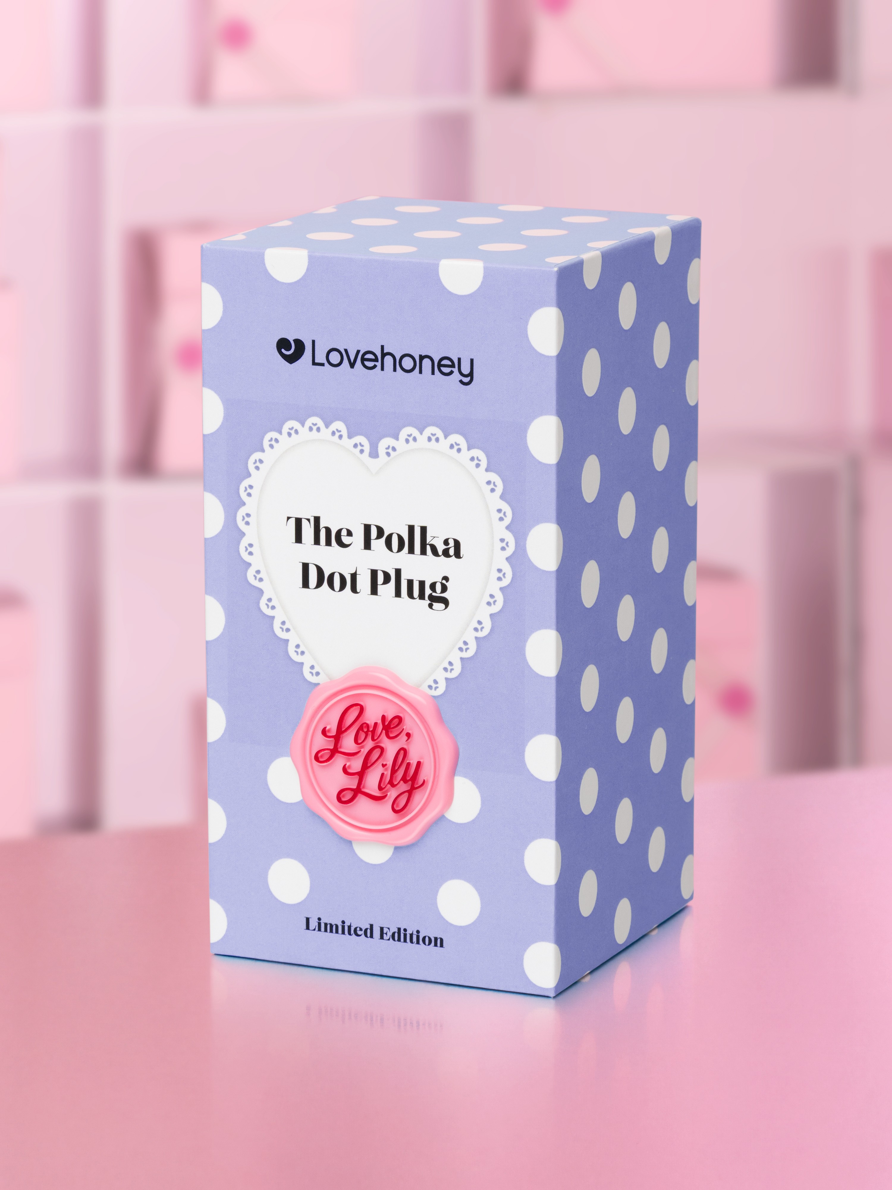 Lovehoney Lily Allen Polka-Dot Plug, Light Blue, hi-res