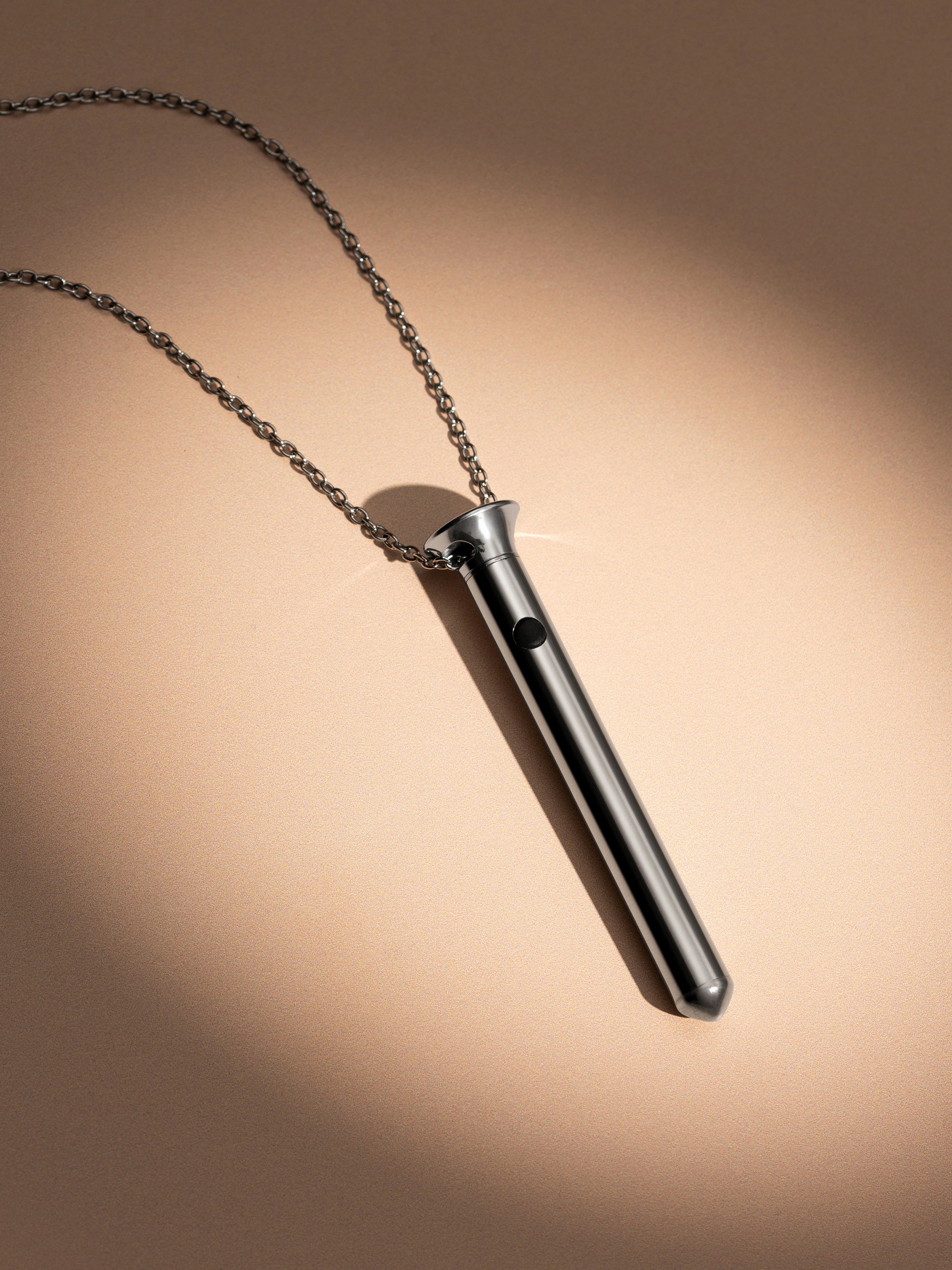 Crave Vesper Silver Mini Necklace Vibrator, Silver, hi-res