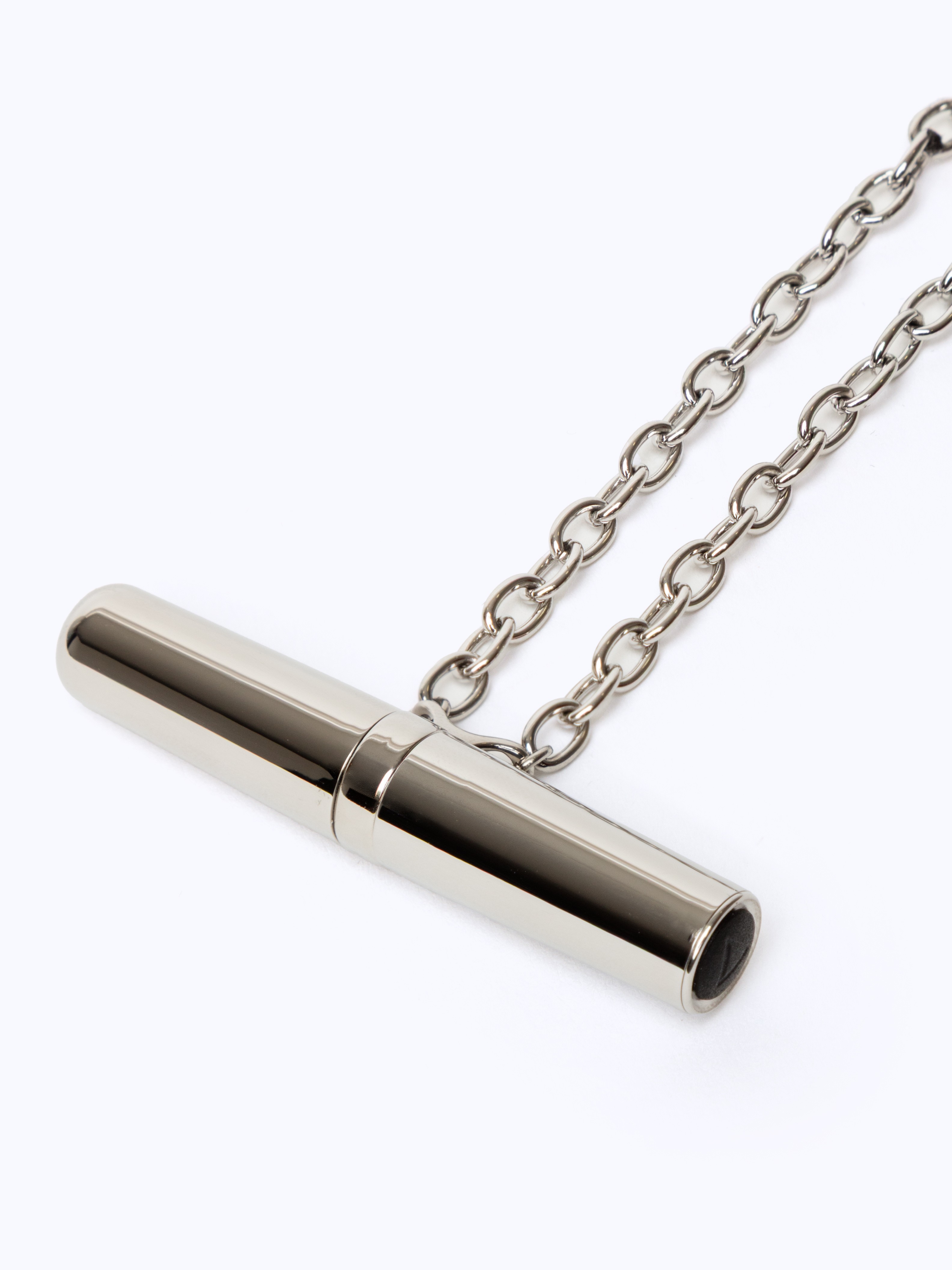 Crave Tease Necklace Vibrator, Silver, hi-res